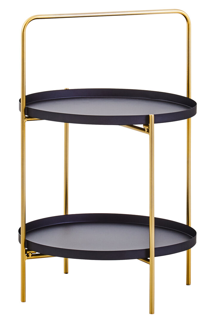 Trosa Beistelltisch Schwarz Gold