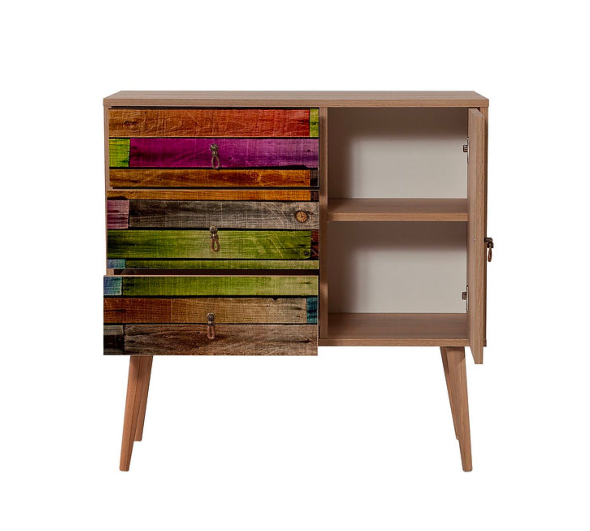 Kommode Holz Mehrfarbig