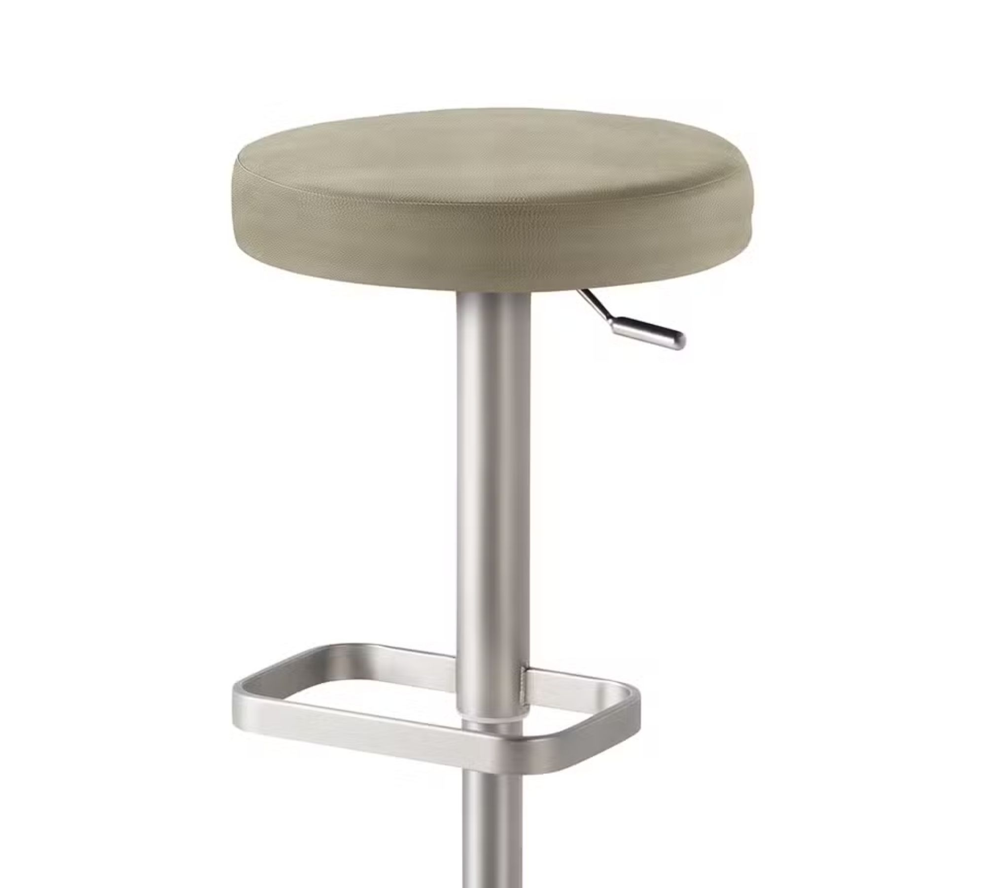 Barhocker Stahl Verchromt Taupe