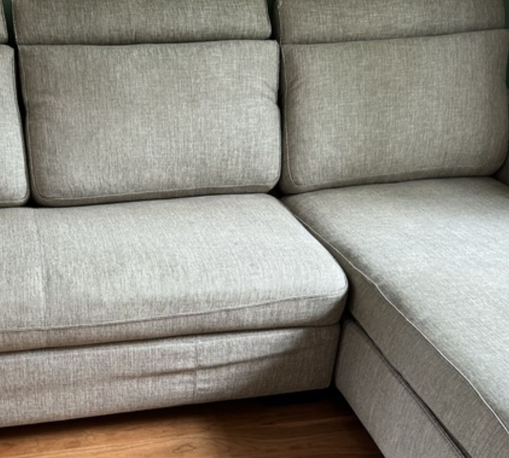 Gatsby Sofa Récamiere Rechts Baumwolle Holz Braun