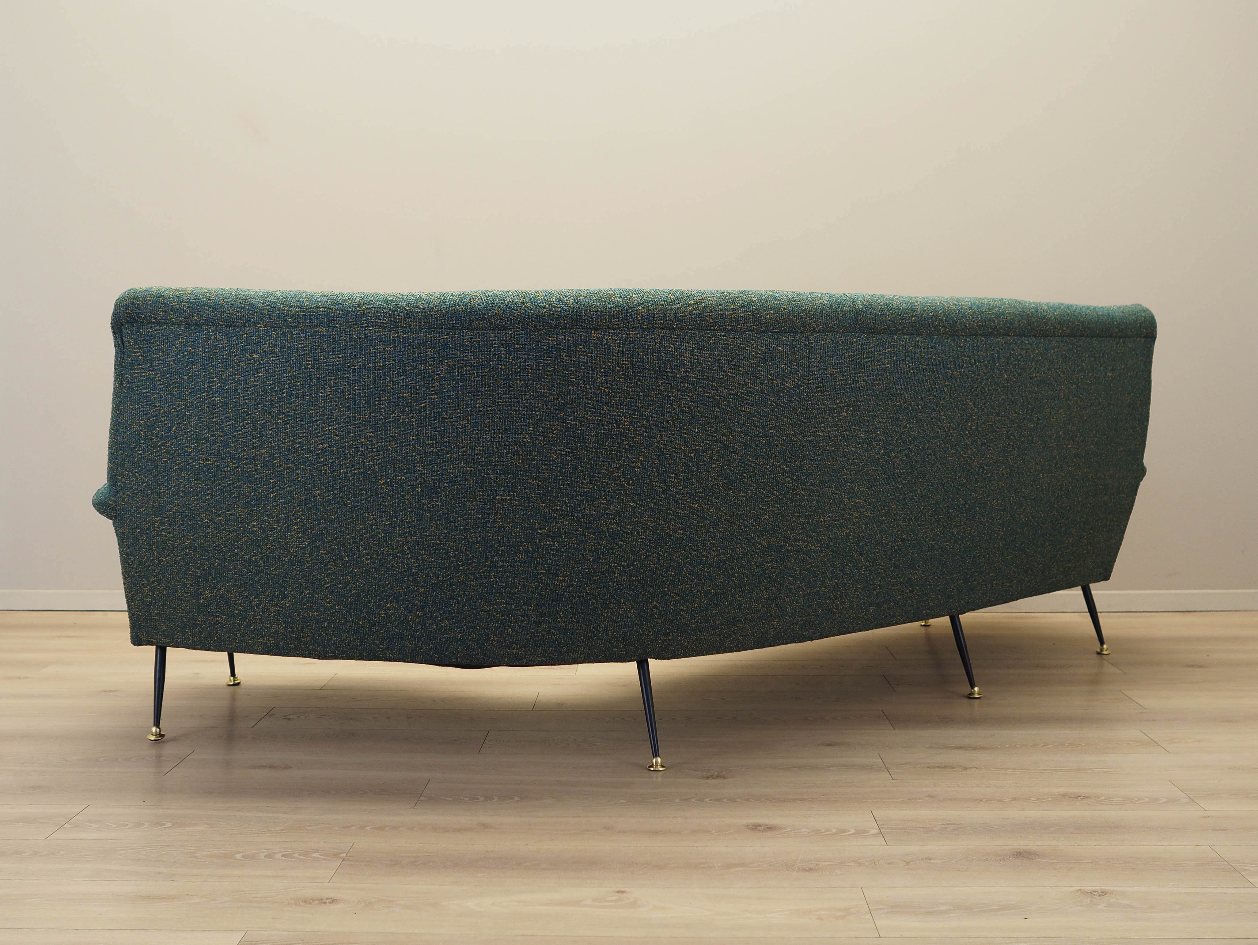 Melange-Sofa Grün 1970er Jahre