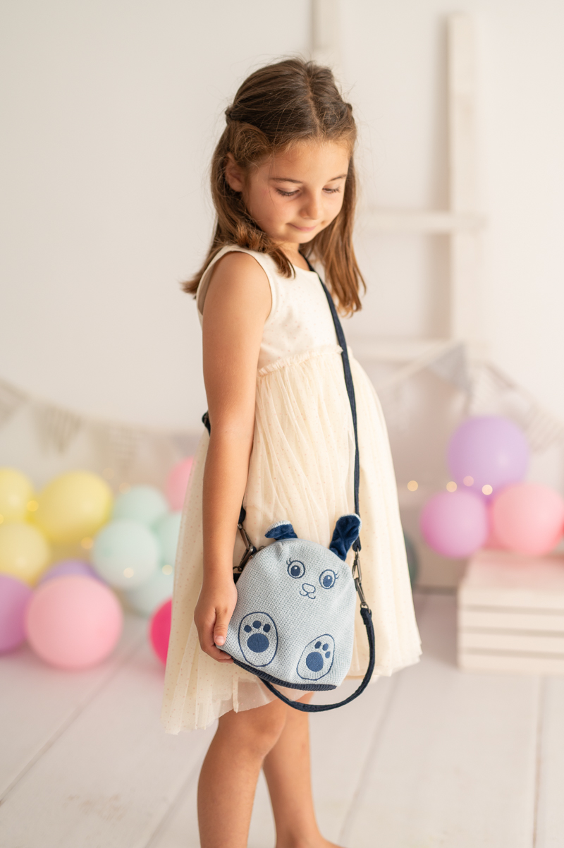 Hase Tasche Baumwolle Blau