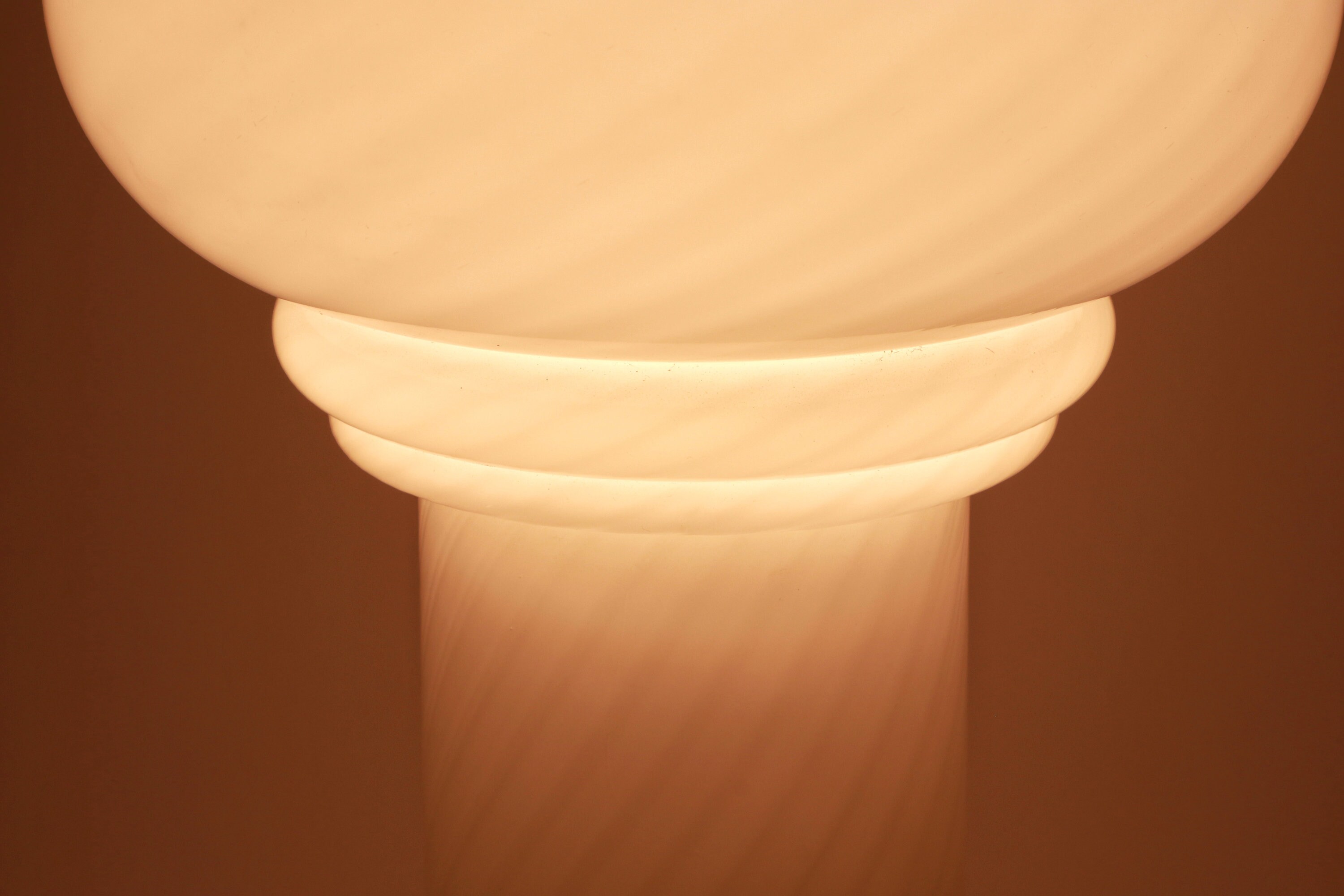 Vintage Mushroom Table Lamp Murano Glass 1960s