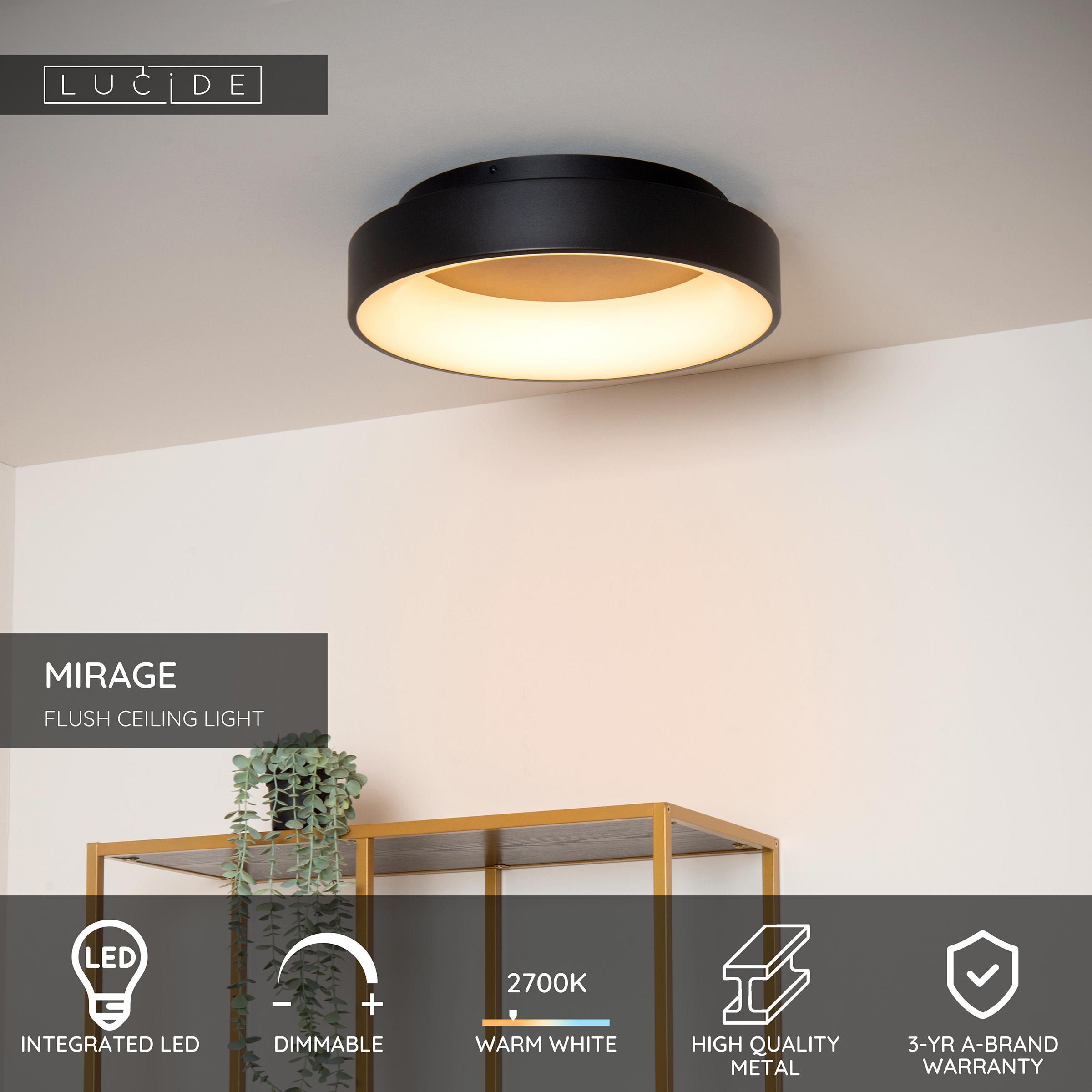 Ceiling light Mirage Iron Black 45cm