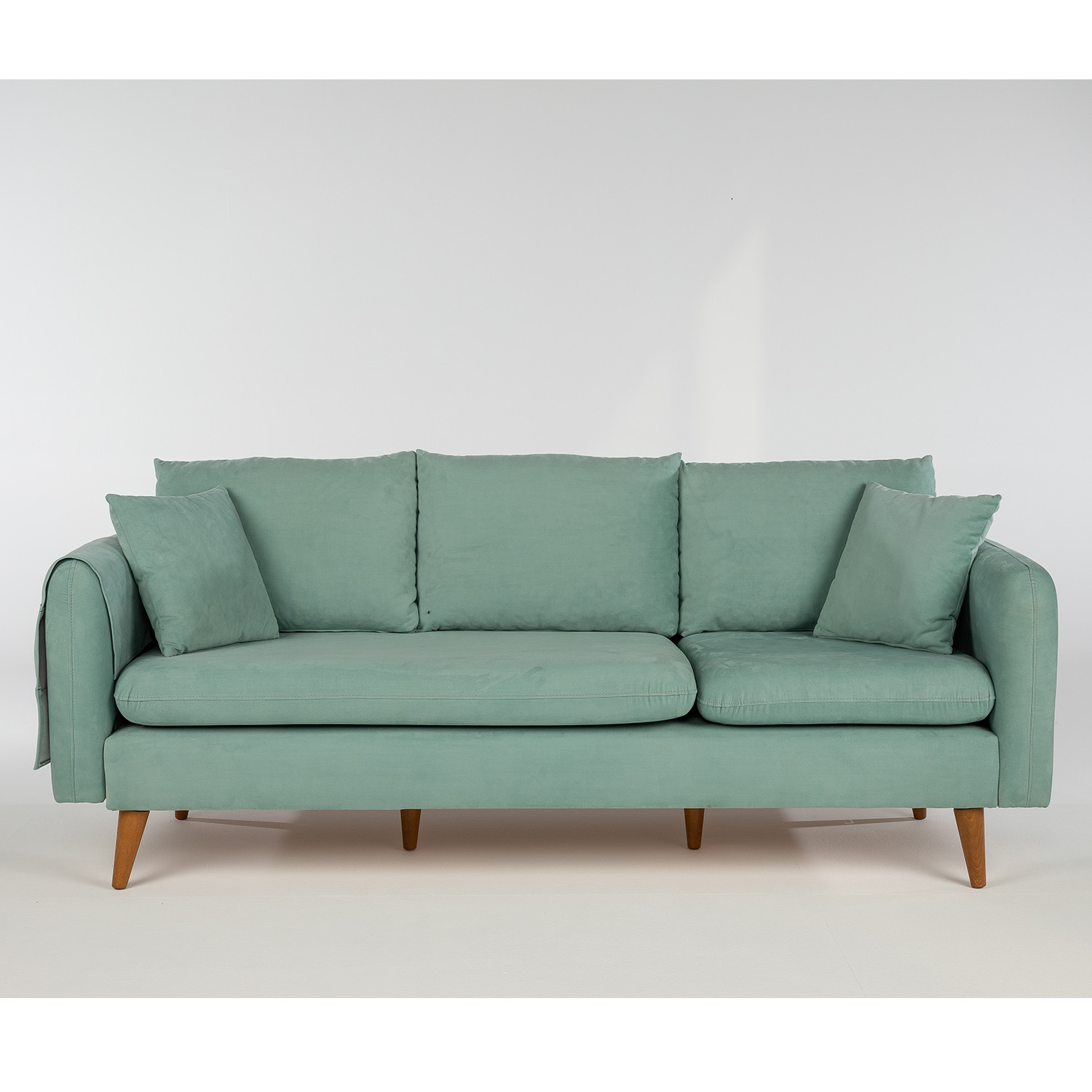 Sofia Sofa 3-Sitzer Holz Grün