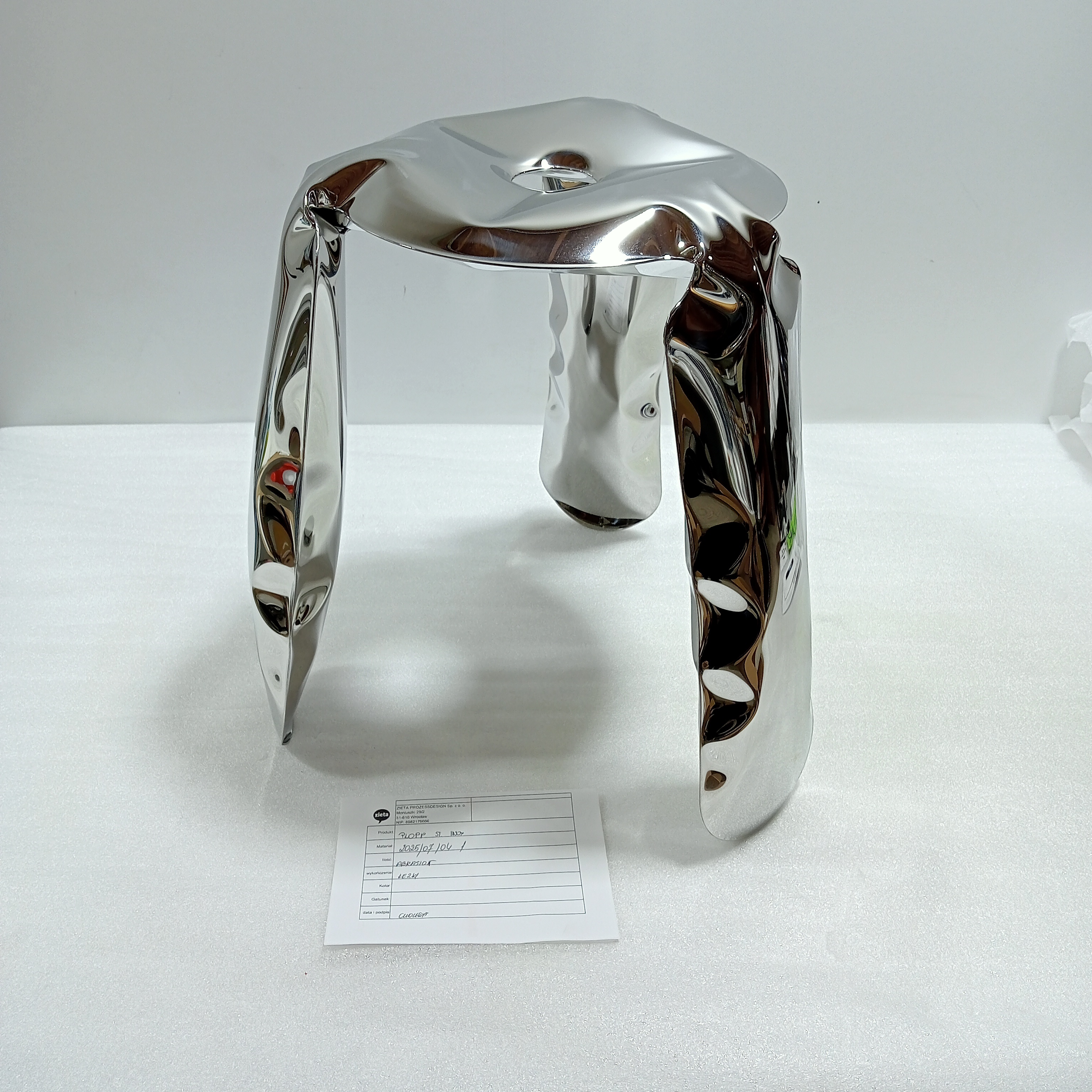 Plopp Standard Sgabello Acciaio Inox