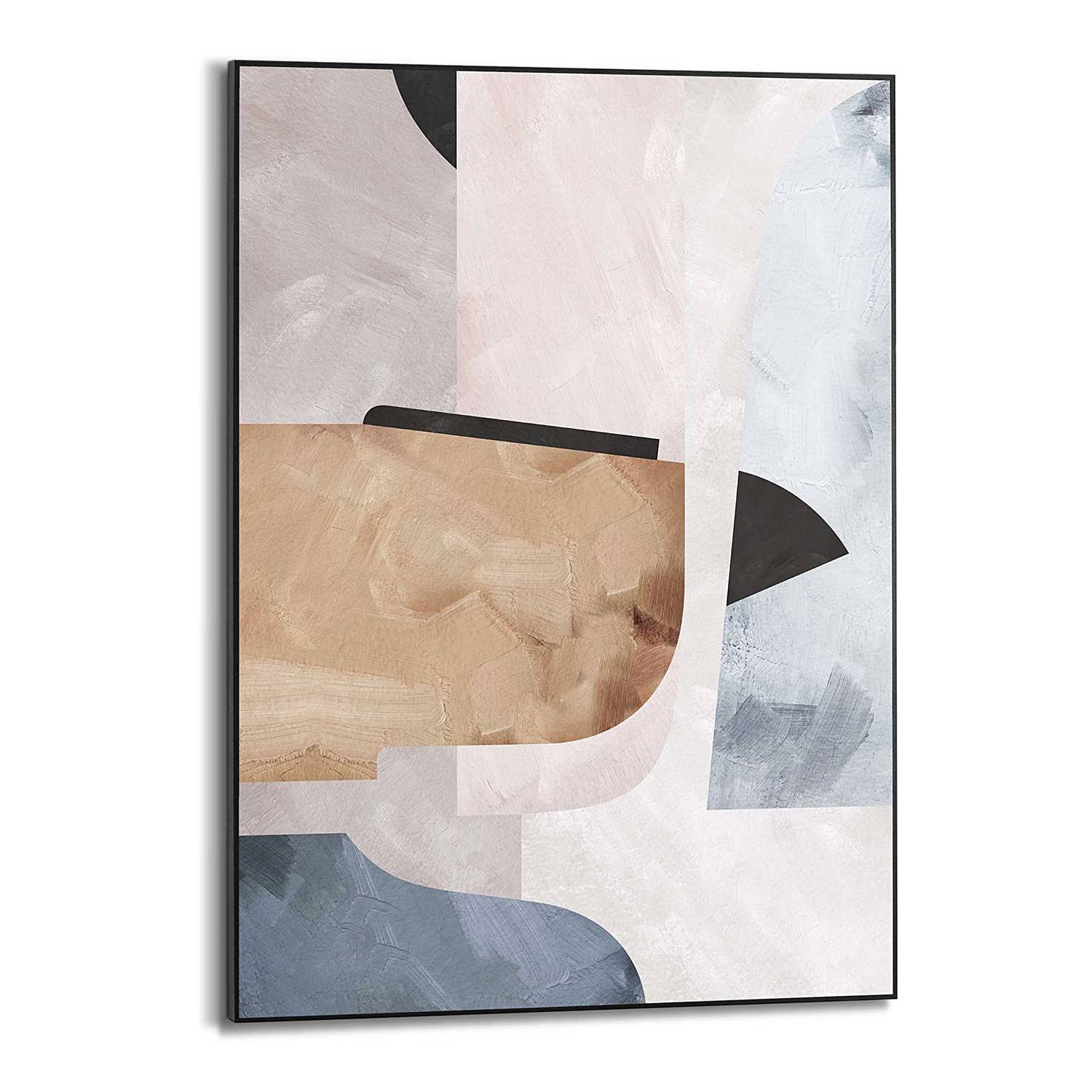 Framed Picture Abstract Illusion II Beige