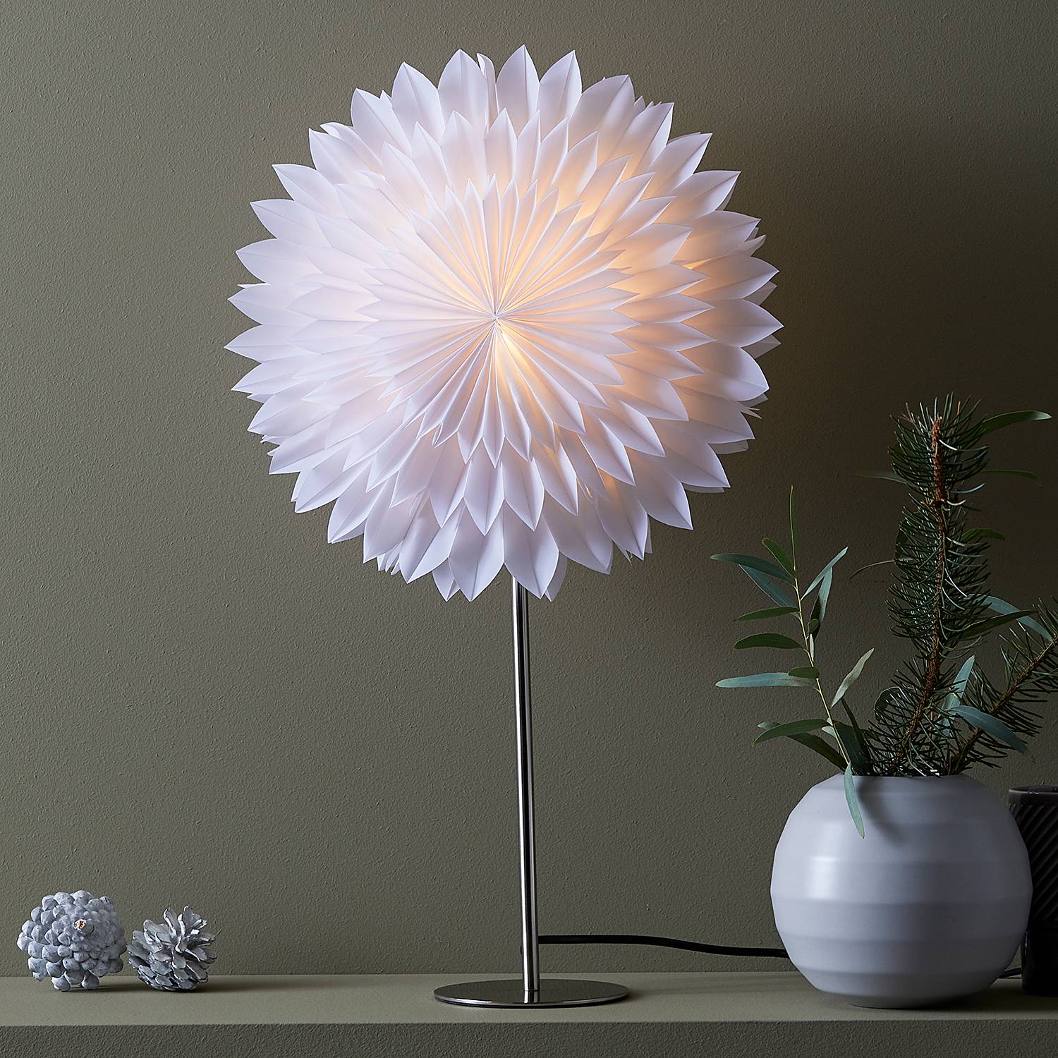 Solina Typ A Standstern Papier Weiß