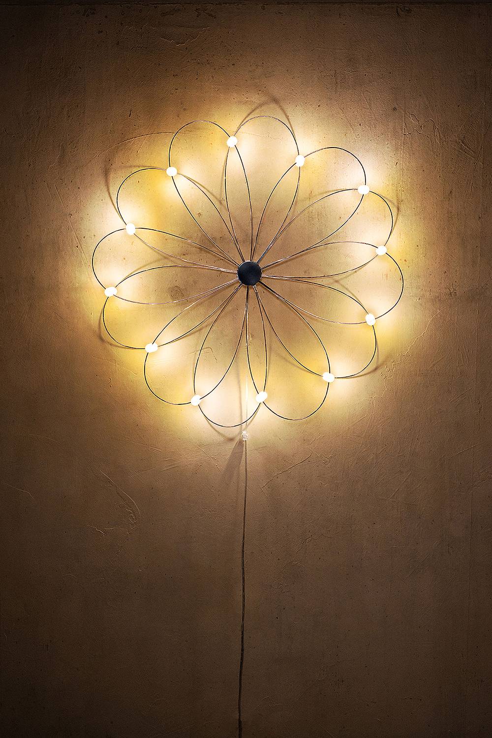 Winter Star Combi-Decoration Metal LED Silver