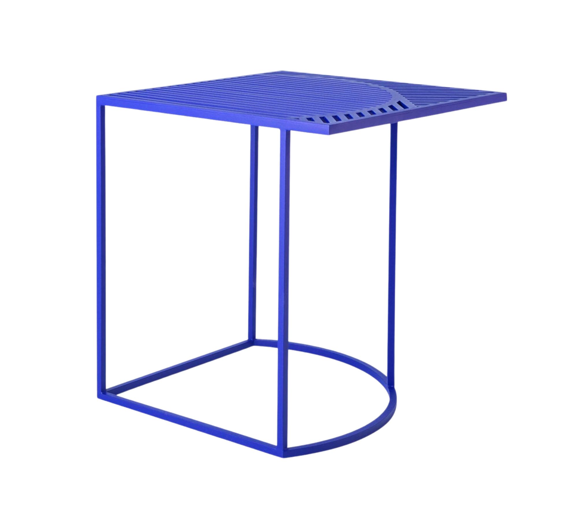 Iso-B Beistelltisch Metall Blau