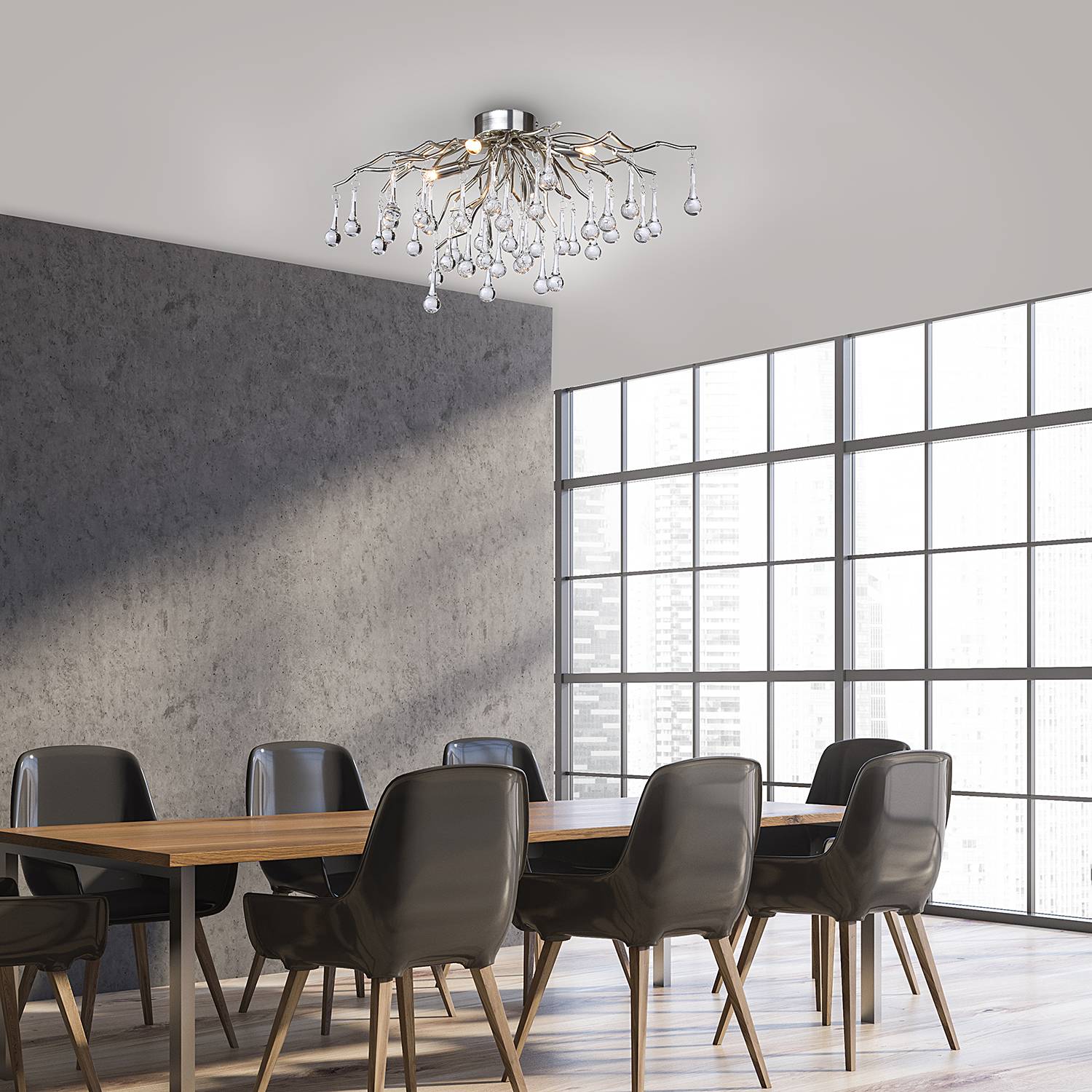 Icicle Deckenleuchte Aluminium Stahl 4-flammig