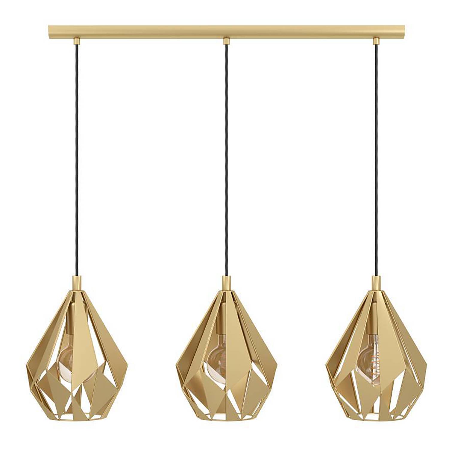 Carlton Type B Pendant Lamp Steel 3-lamp