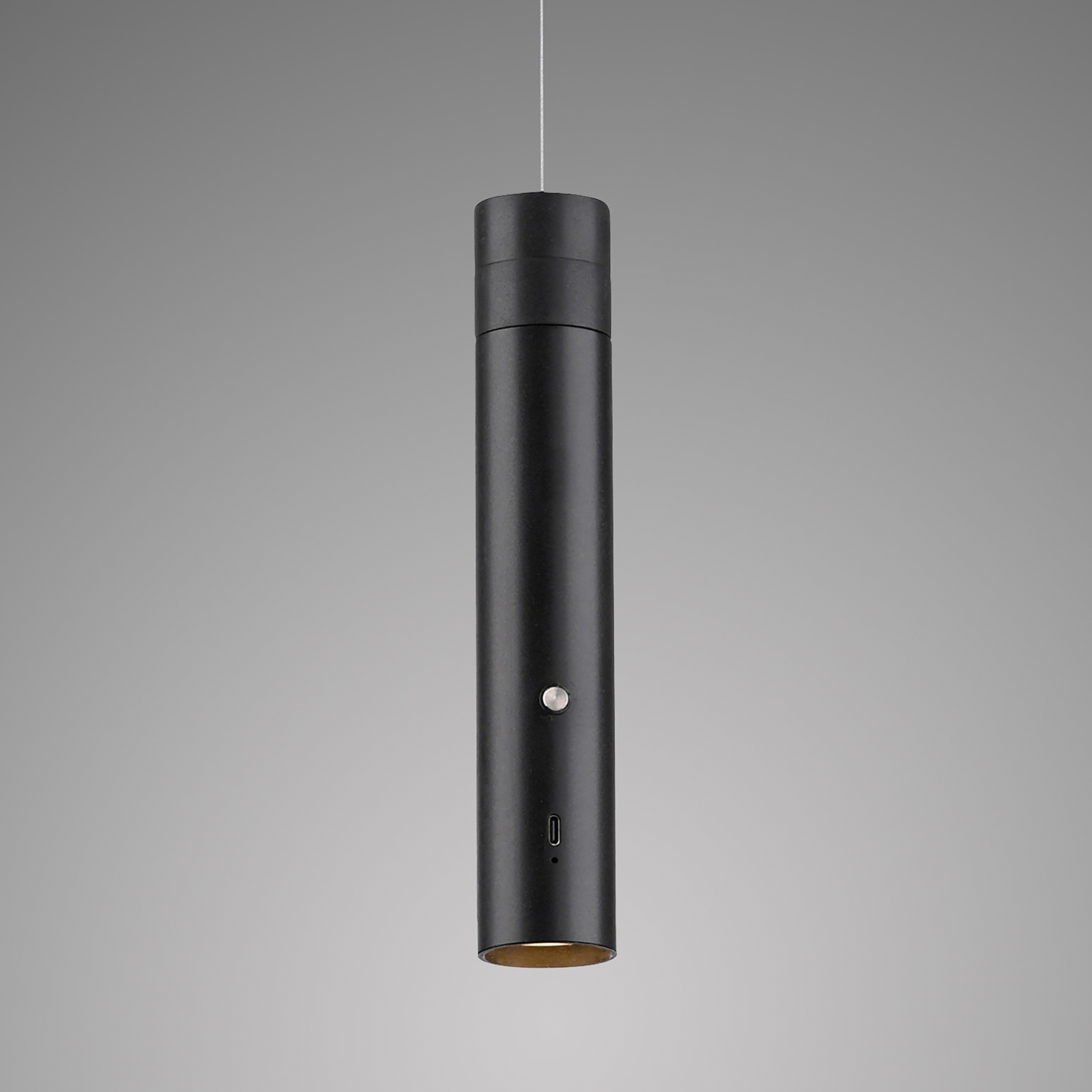 LED pendant light Attach Polycarbonate Black