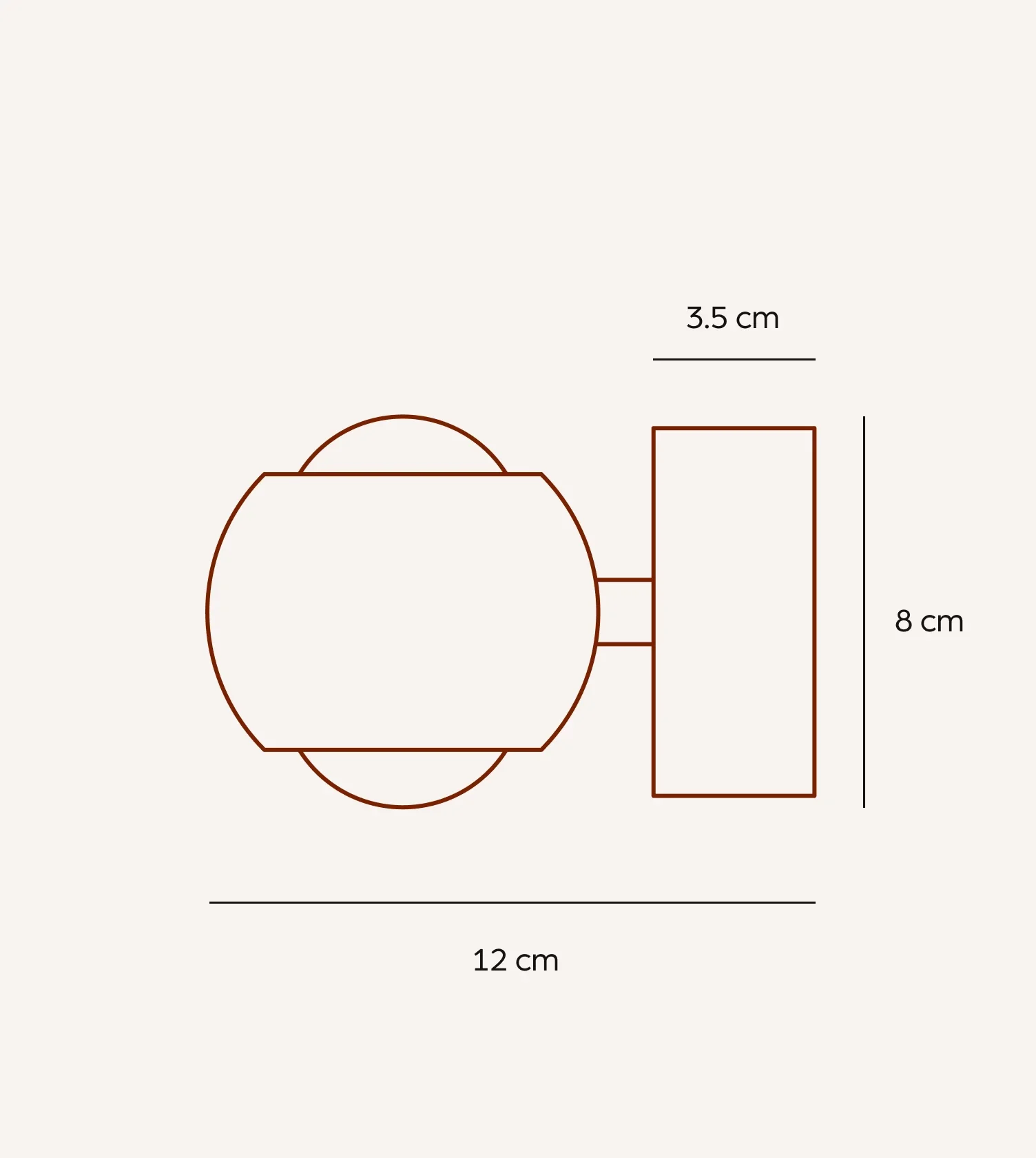 Pontos Wandleuchte Glas Aluminium Schwarz