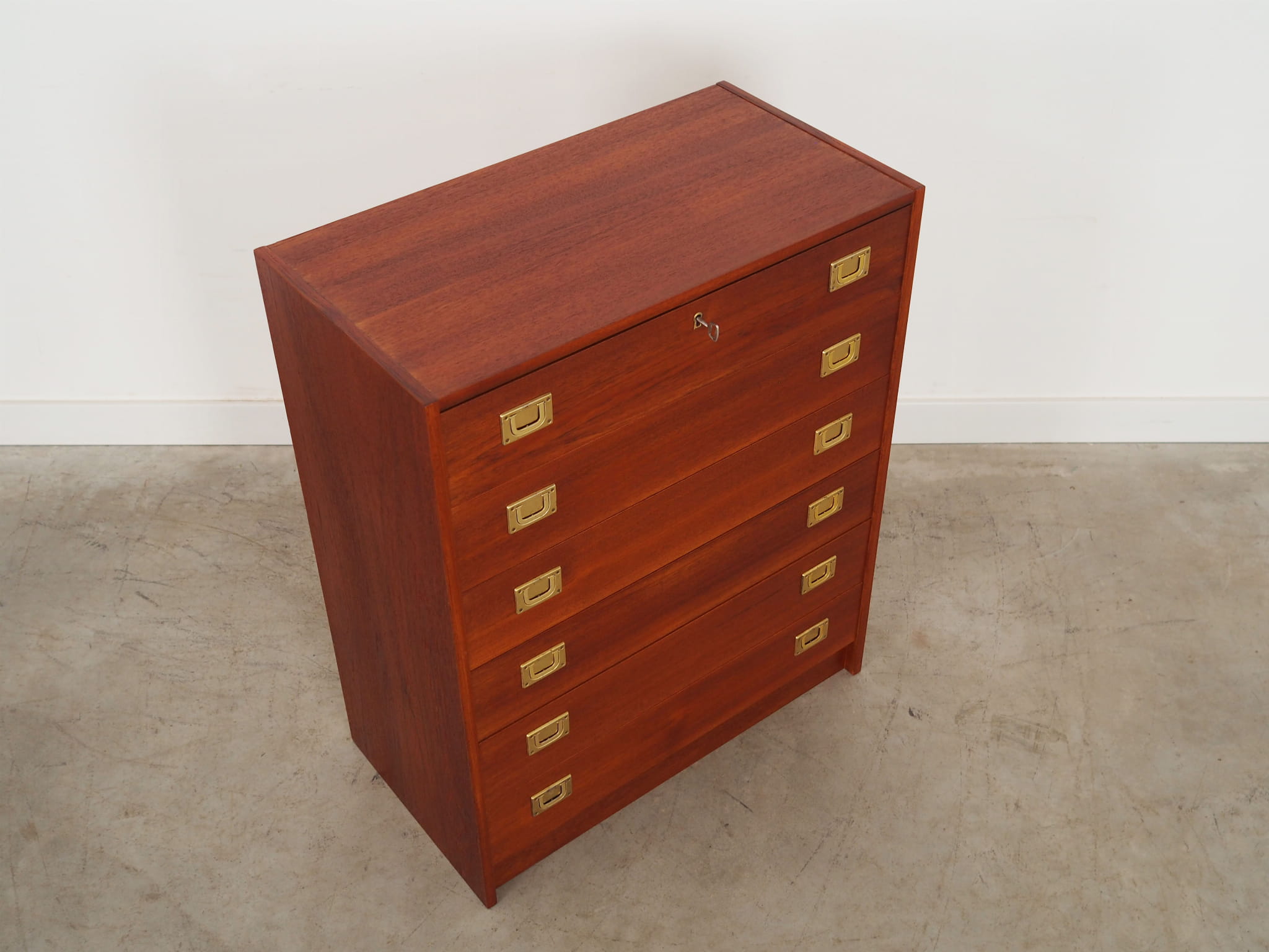 Vintage Chest of Drawers Teak Wood Brown 1960s