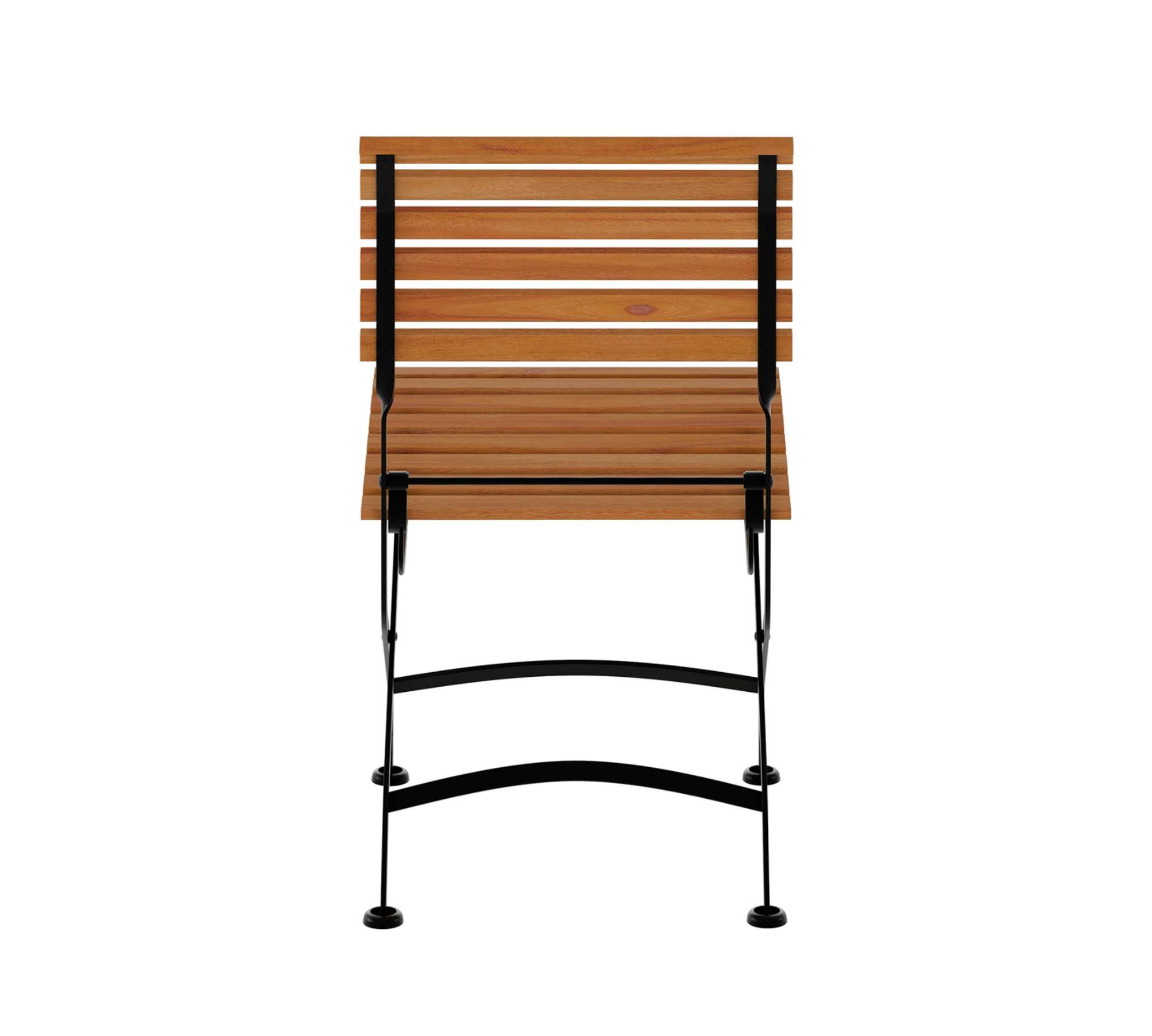 2x Gartenstuhl Massivholz Metall Braun