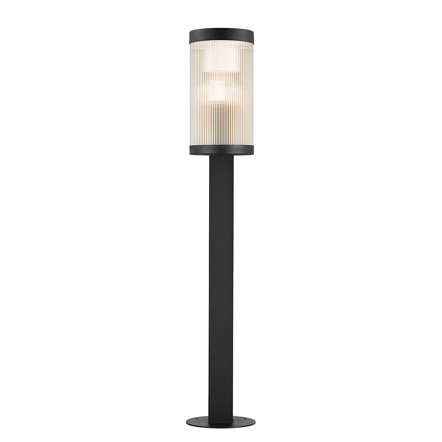 Wegeleuchte Coupar Aluminium PVC Schwarz