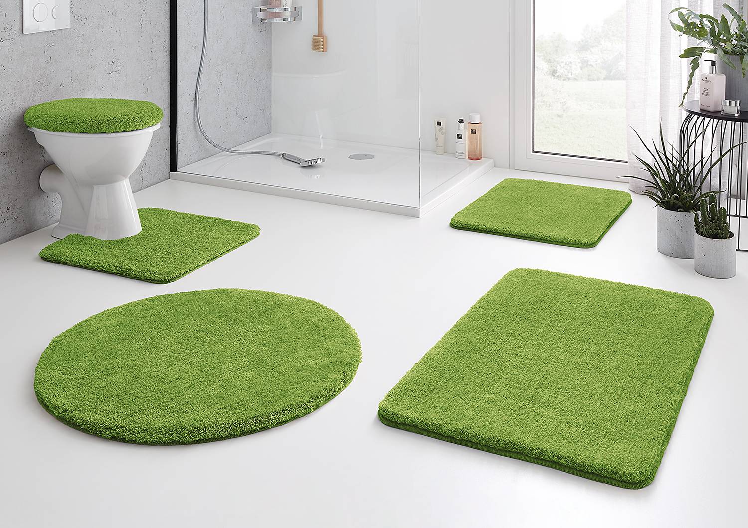 Relax bath mat kiwi green 47 x 50 cm