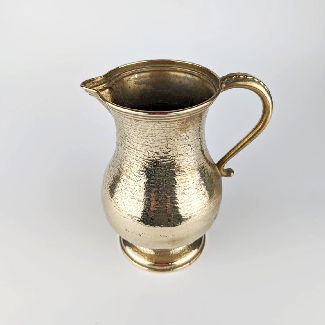 Vintage Krug Messing Metall 1960er Jahre