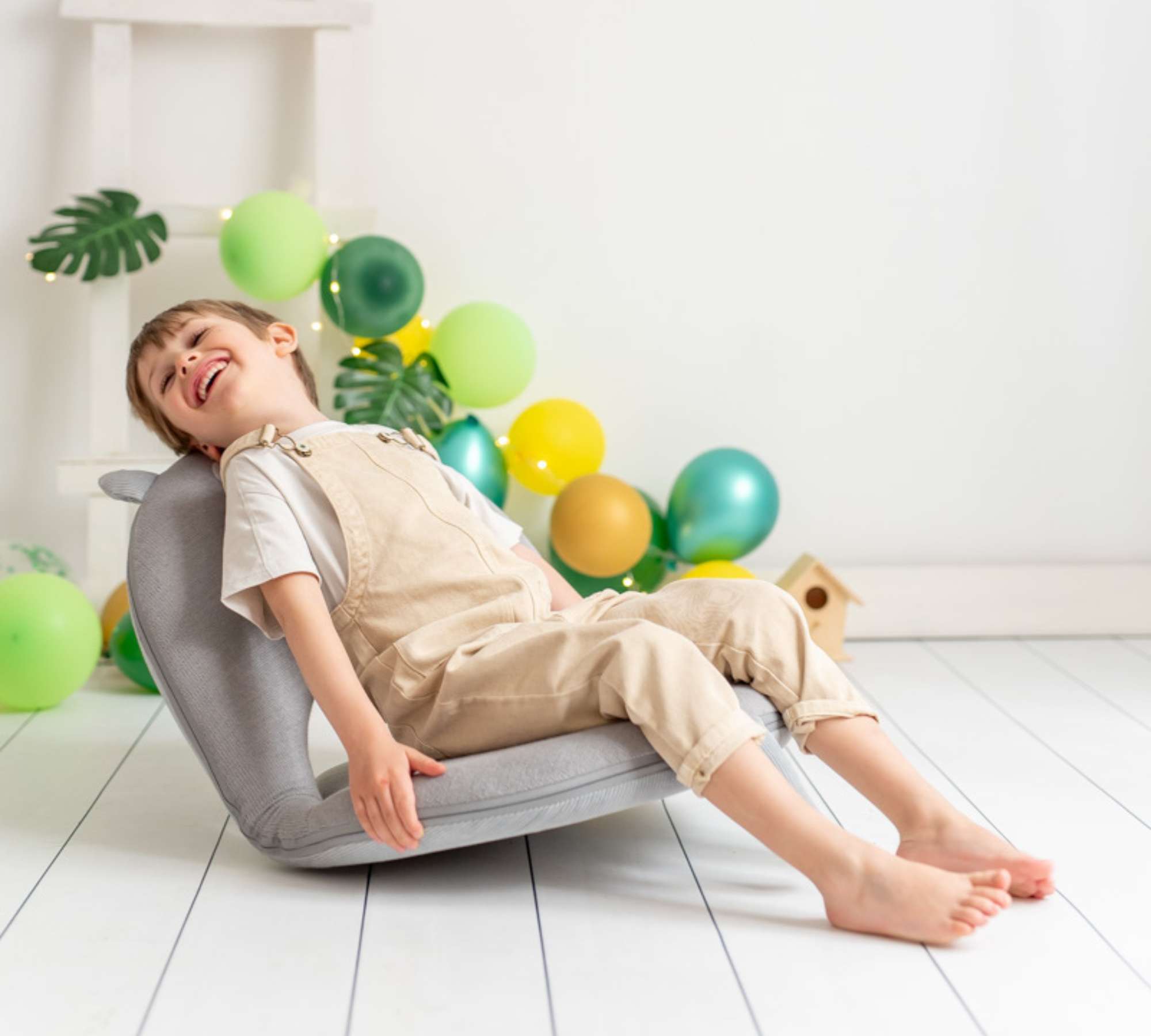 Mouse Child seat Cotton Metal Grey