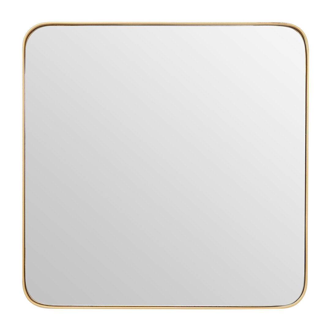 Tia Kleine Goldfinish Quadratische Wandspiegel
