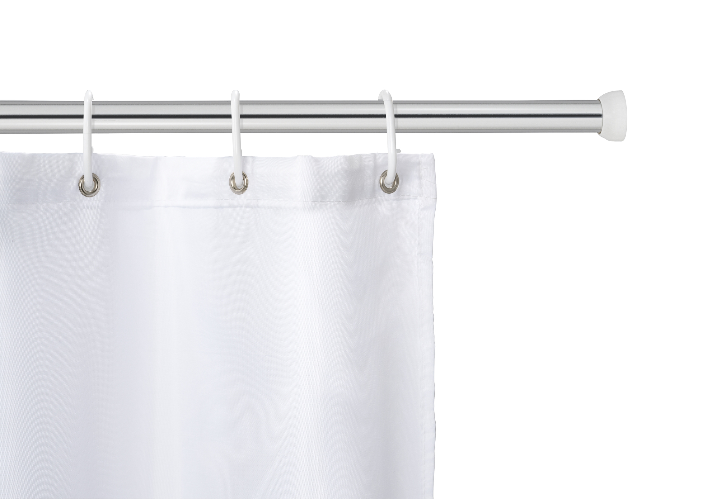 Touws Telescopic Shower Rod Aluminum Silver