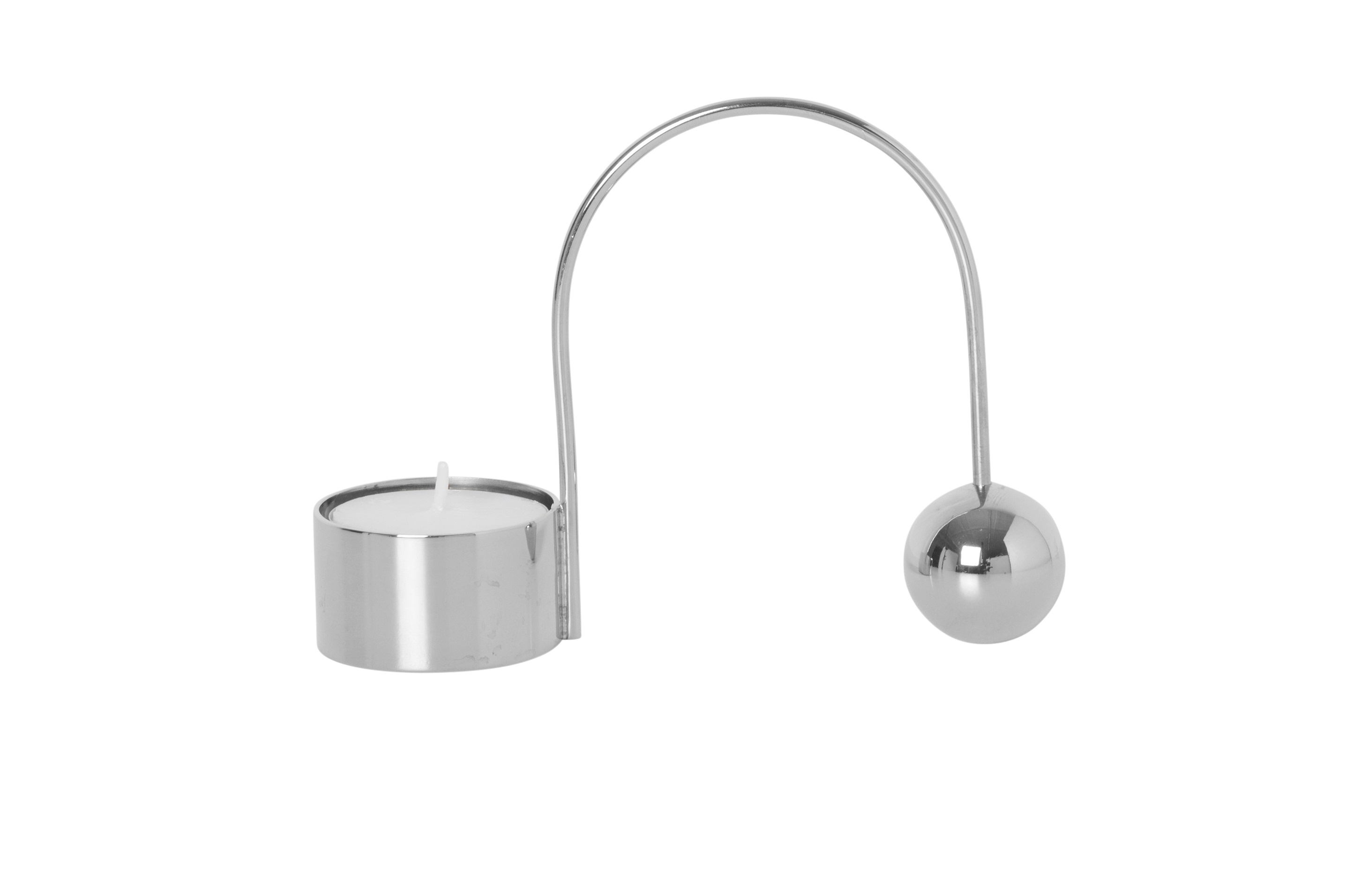 Balance Teelichthalter Silber