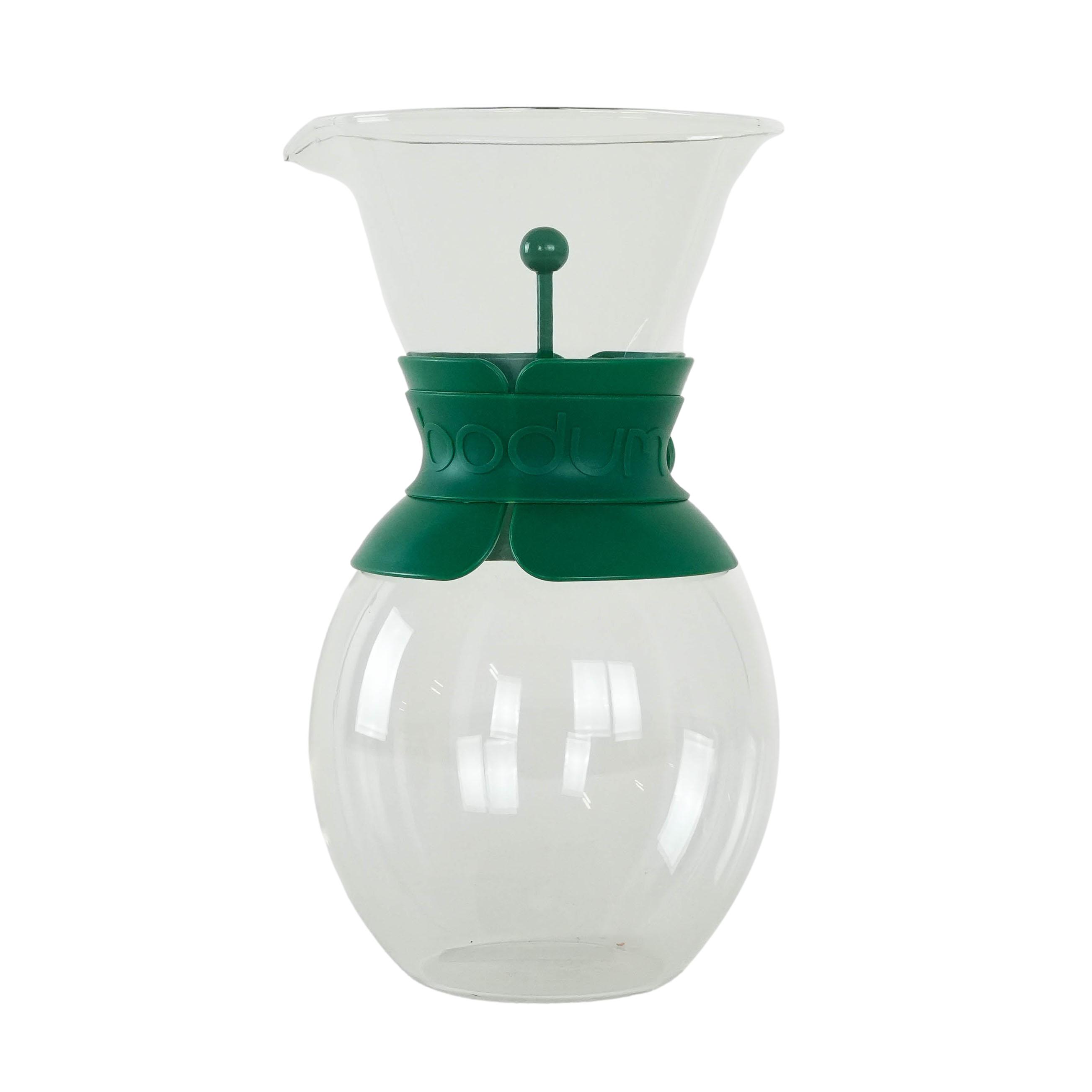 Coffee pot Glass Transparent Green 1980s