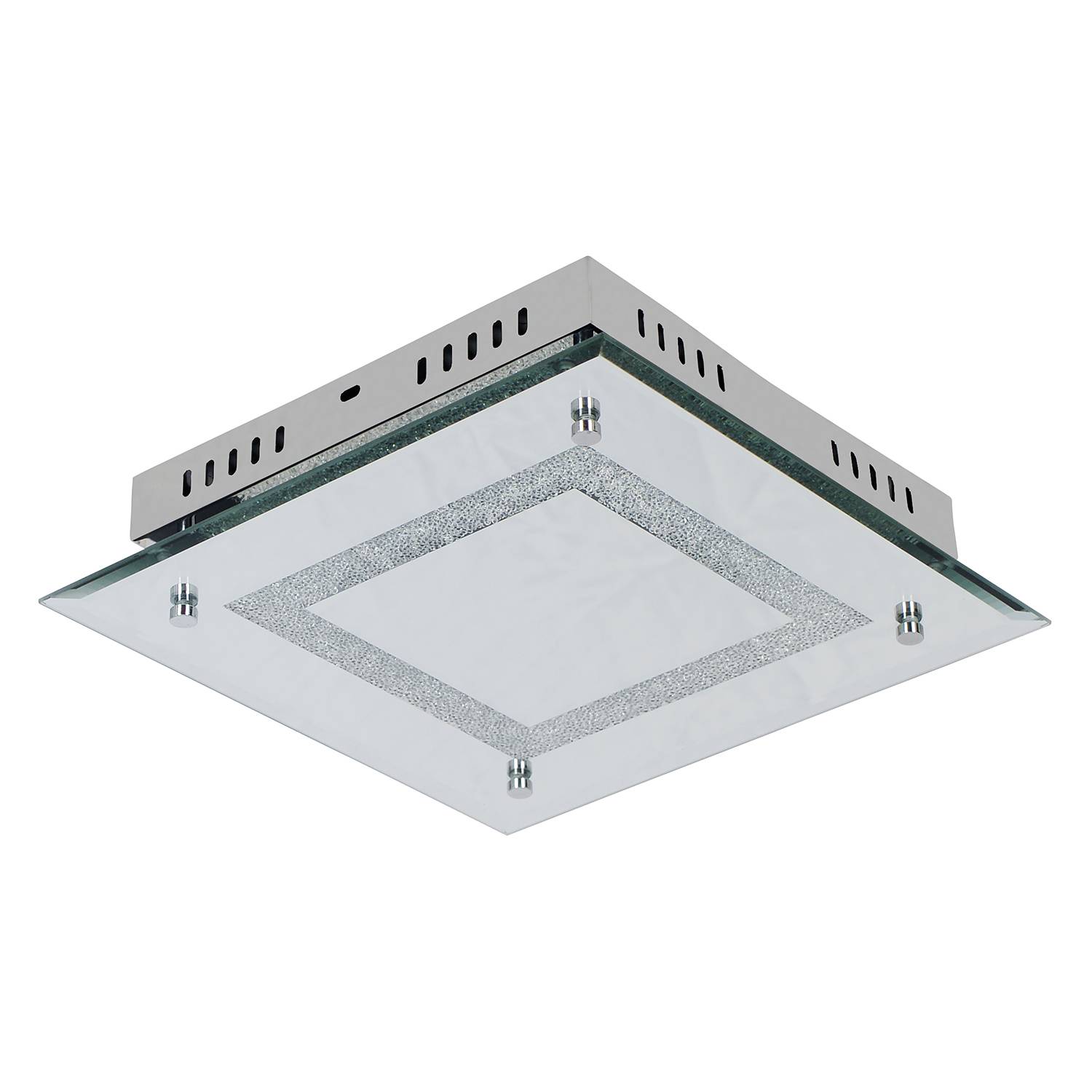Aarau LED-Deckenleuchte Edelstahl Silber