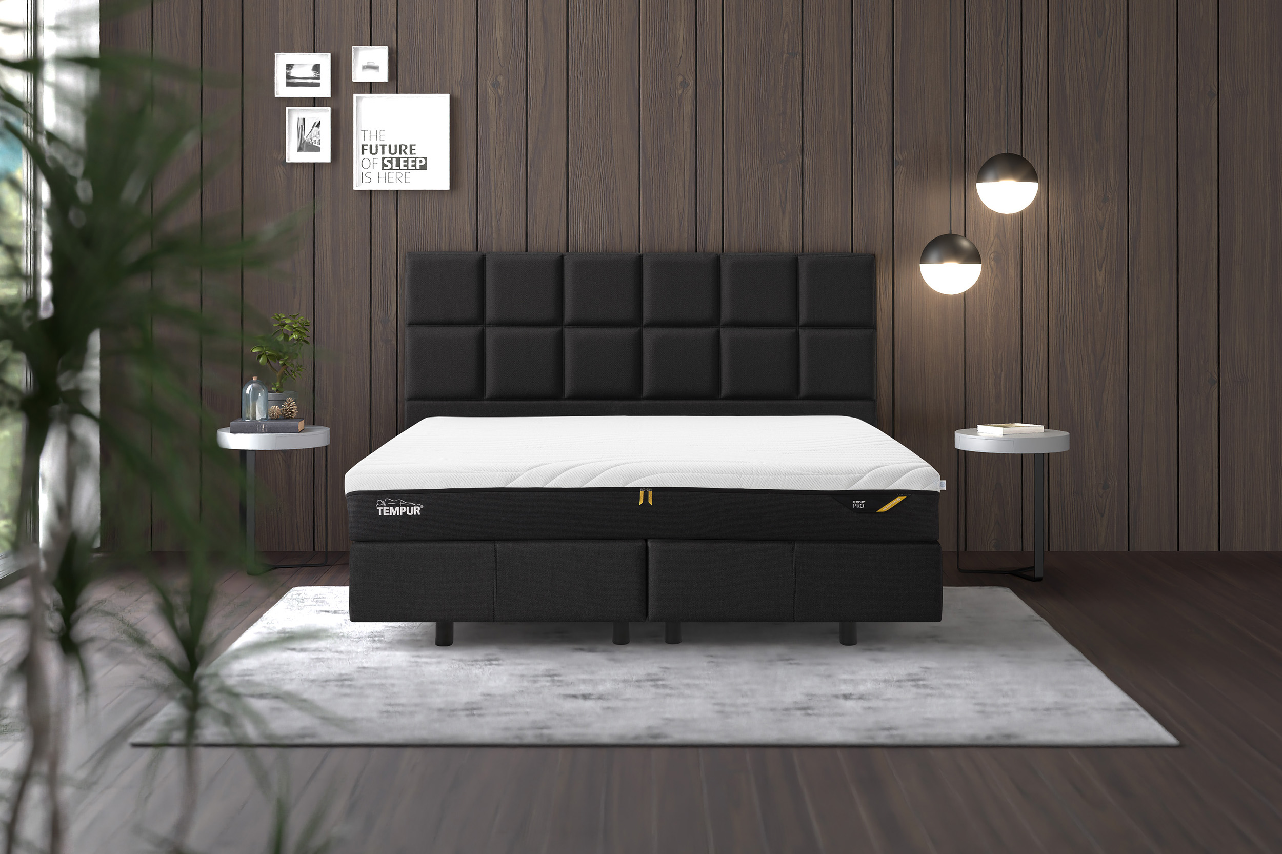 PRO® CoolQuilt Mattress 23cm Medium Firm Hybrid 100cm W