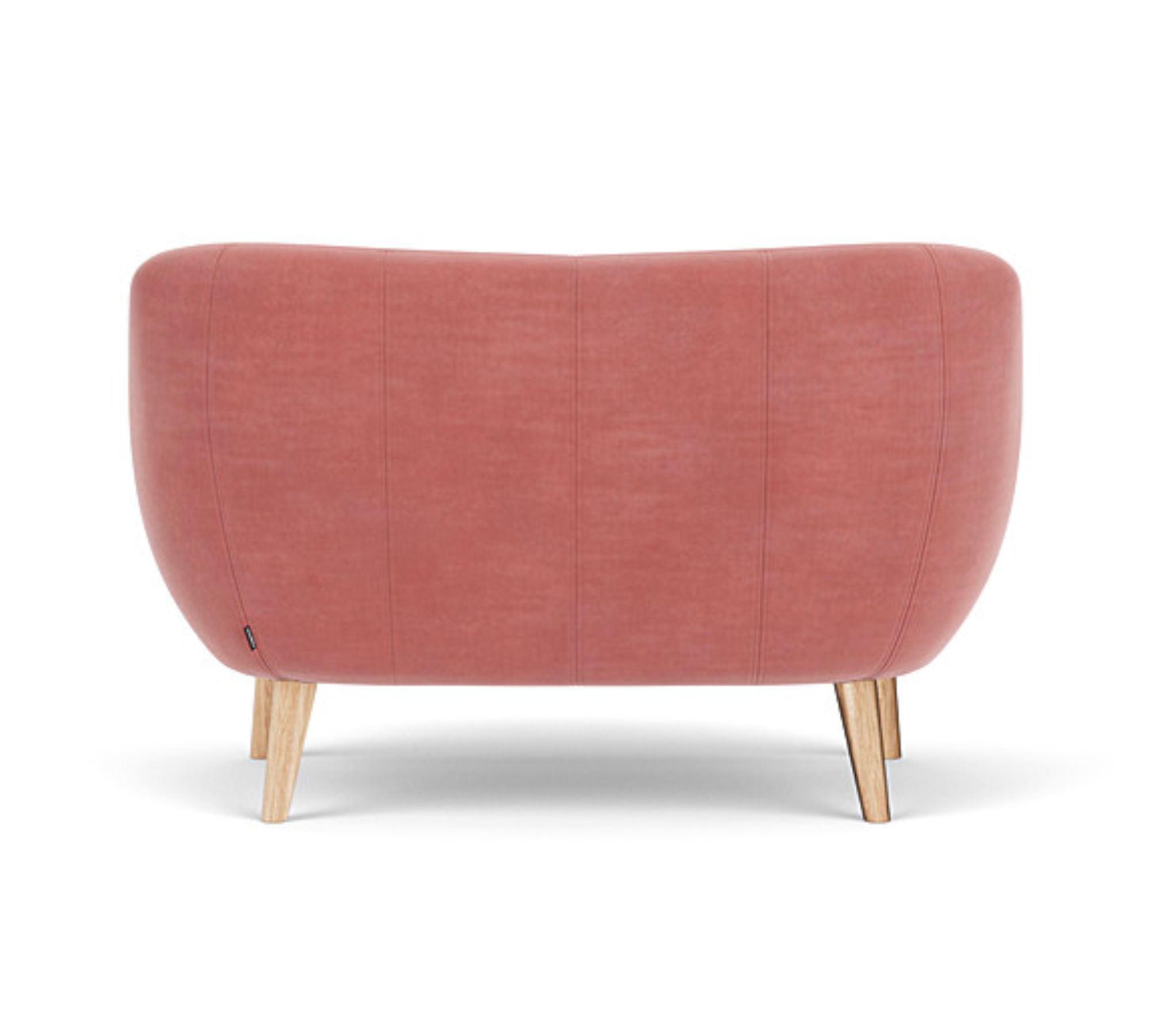 Herman Sofa 2-Sitzer Velour Lux Vintage Rosa