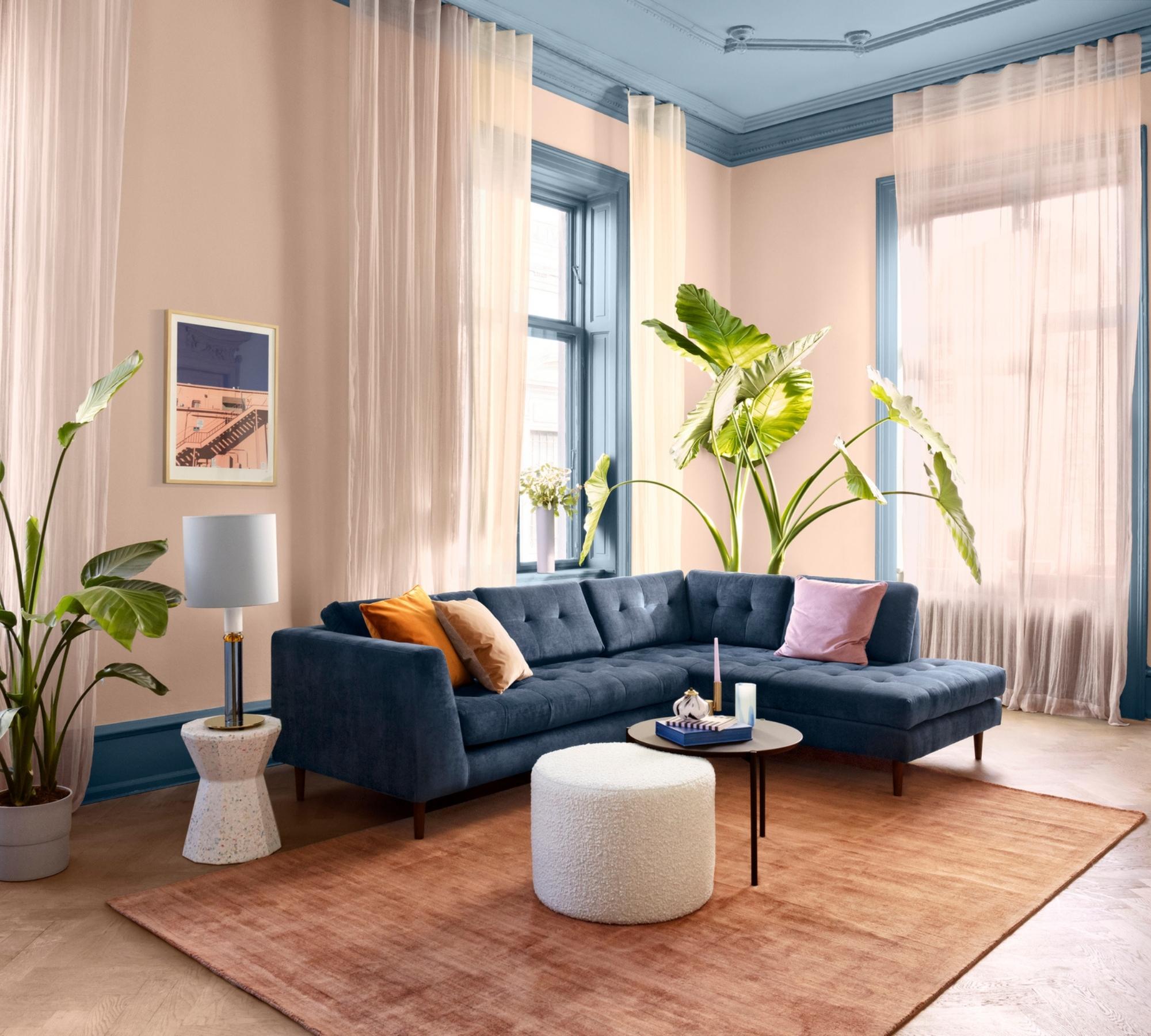 Nelson Sofa Récamiere Rechts Planet Legion Blue