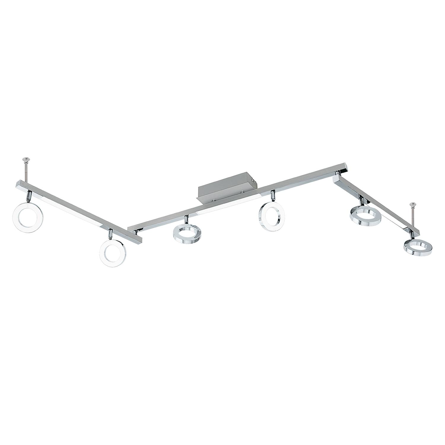 LED-Deckenleuchte Cardillio IV Silber
