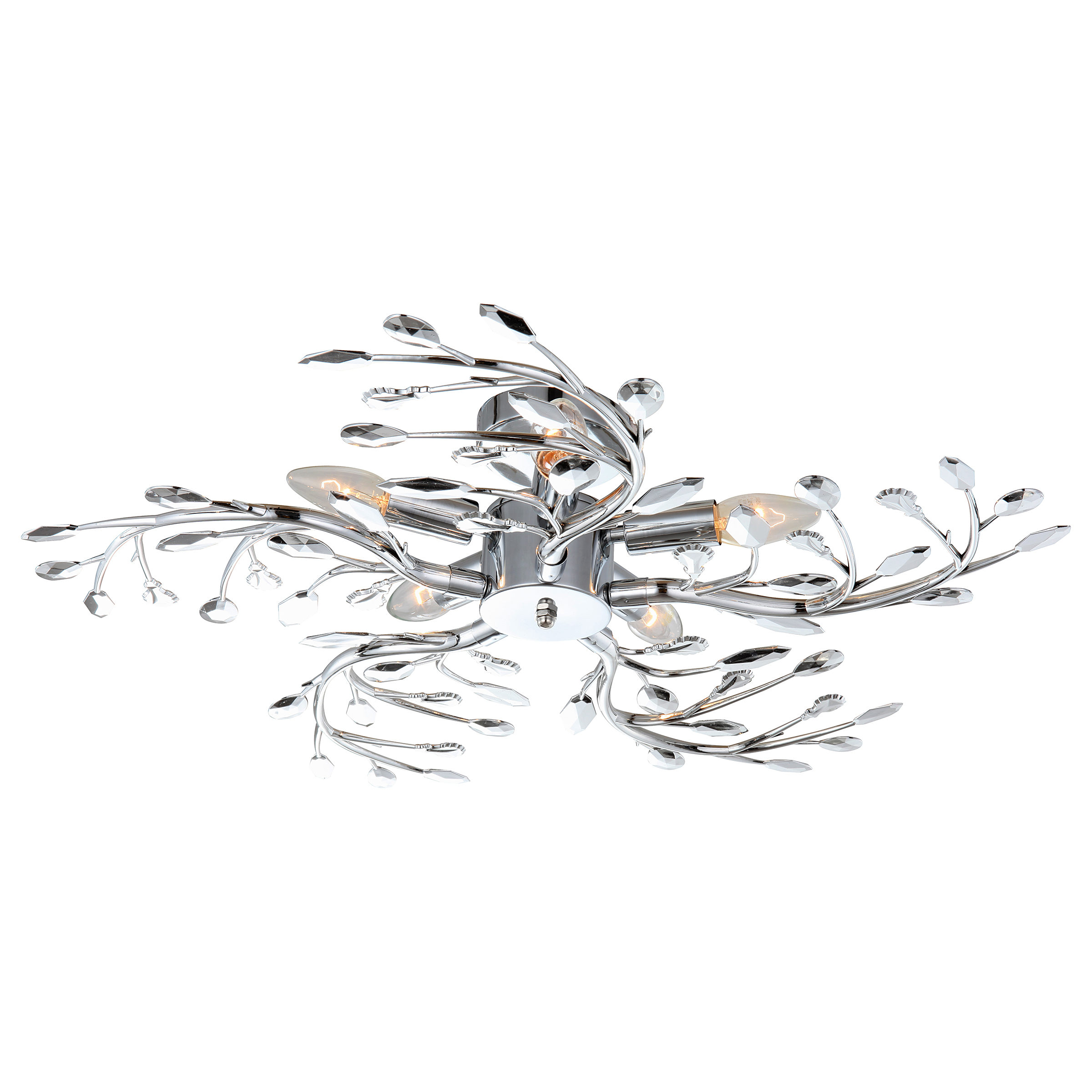 Flash Deckenleuchte Acrylglas Eisen 5-flammig