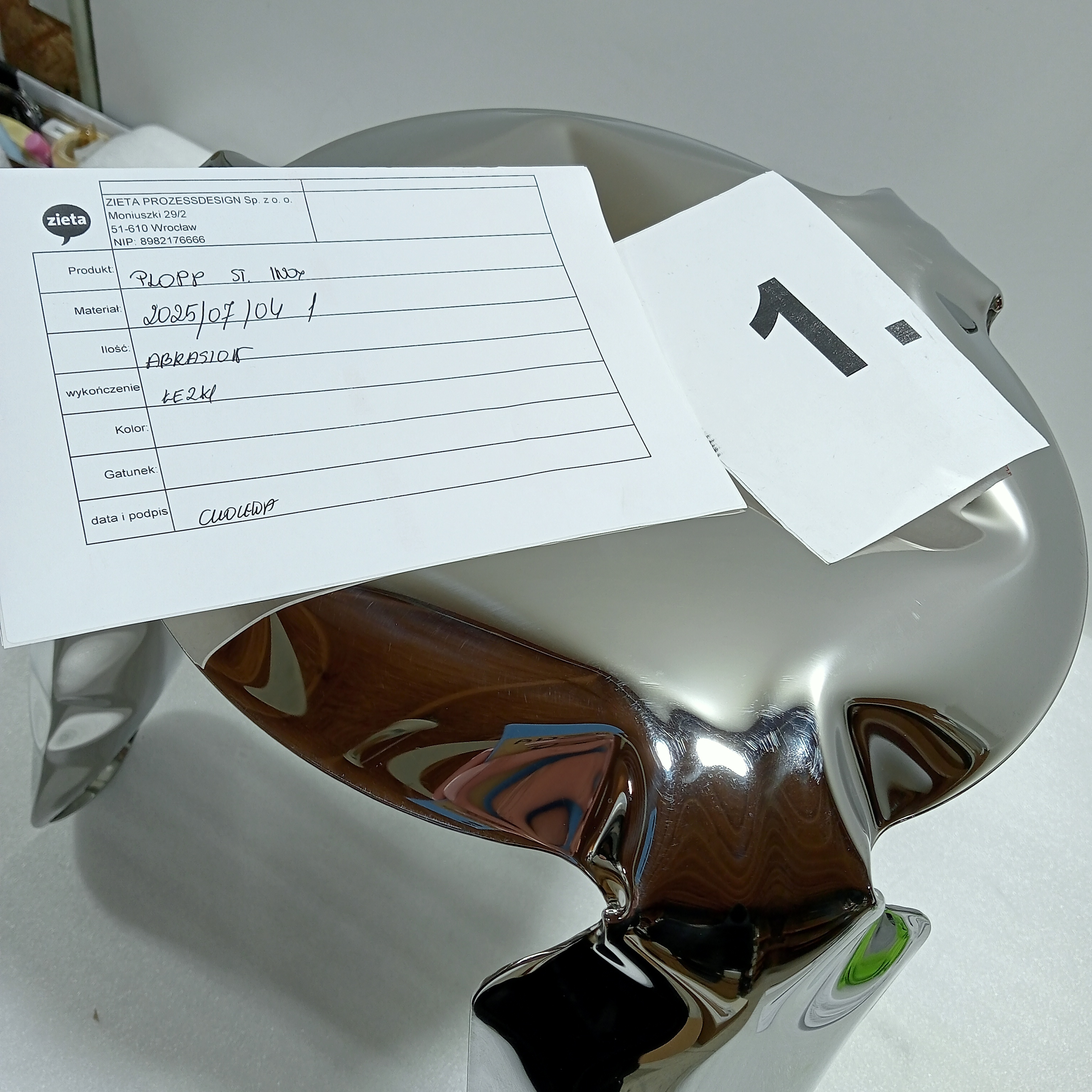 Plopp Standard Hocker Edelstahl Inox