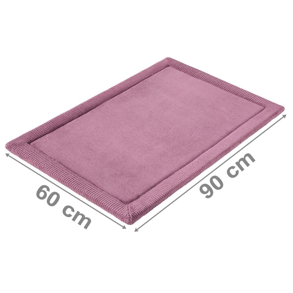 Rutschfeste Microfaser Badematte mit Memory Foam Orchidee