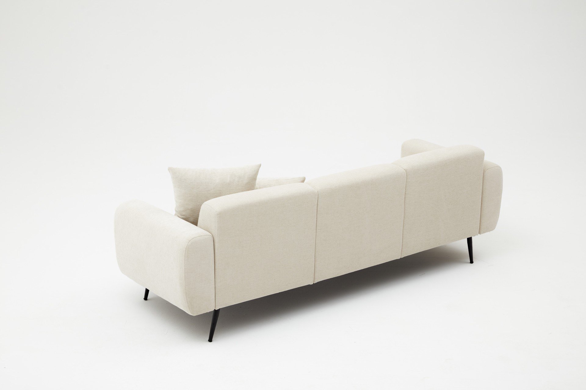 Side Sofa 3-Sitzer Creme