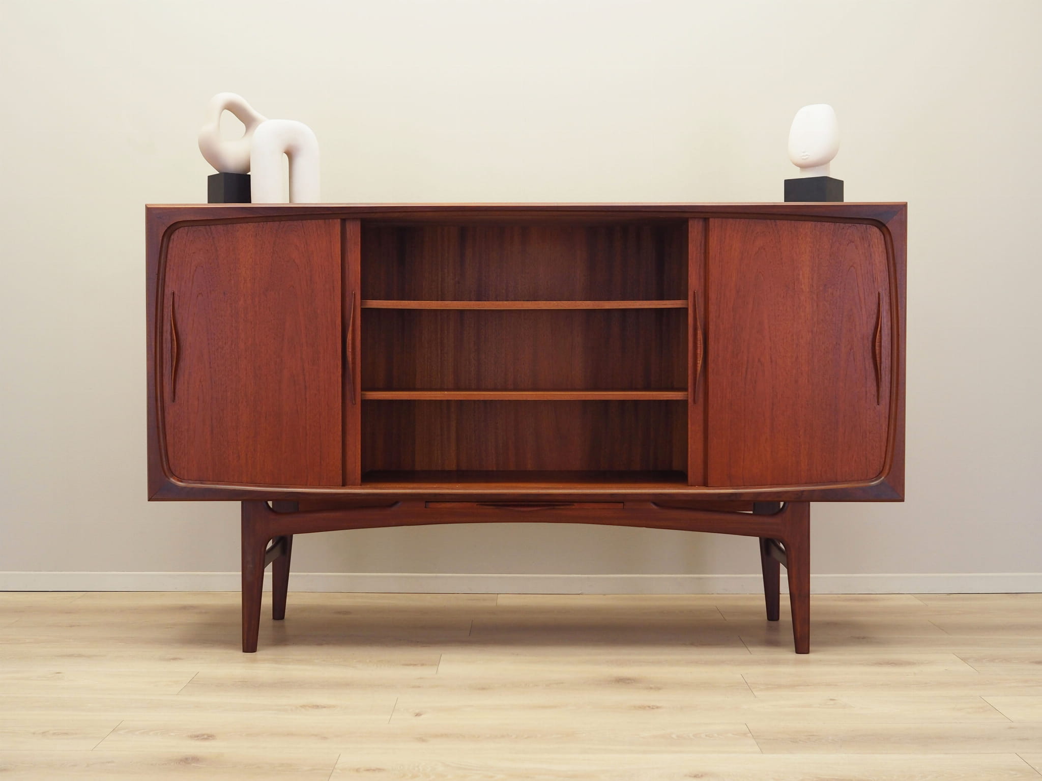 Teak highboard, Danish design, 1970s, production: Denmark