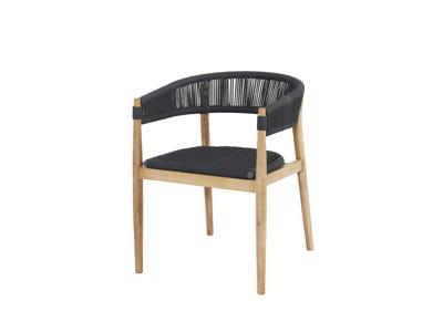 Miara Garden Chair Textile Anthracite 60x58x76 cm