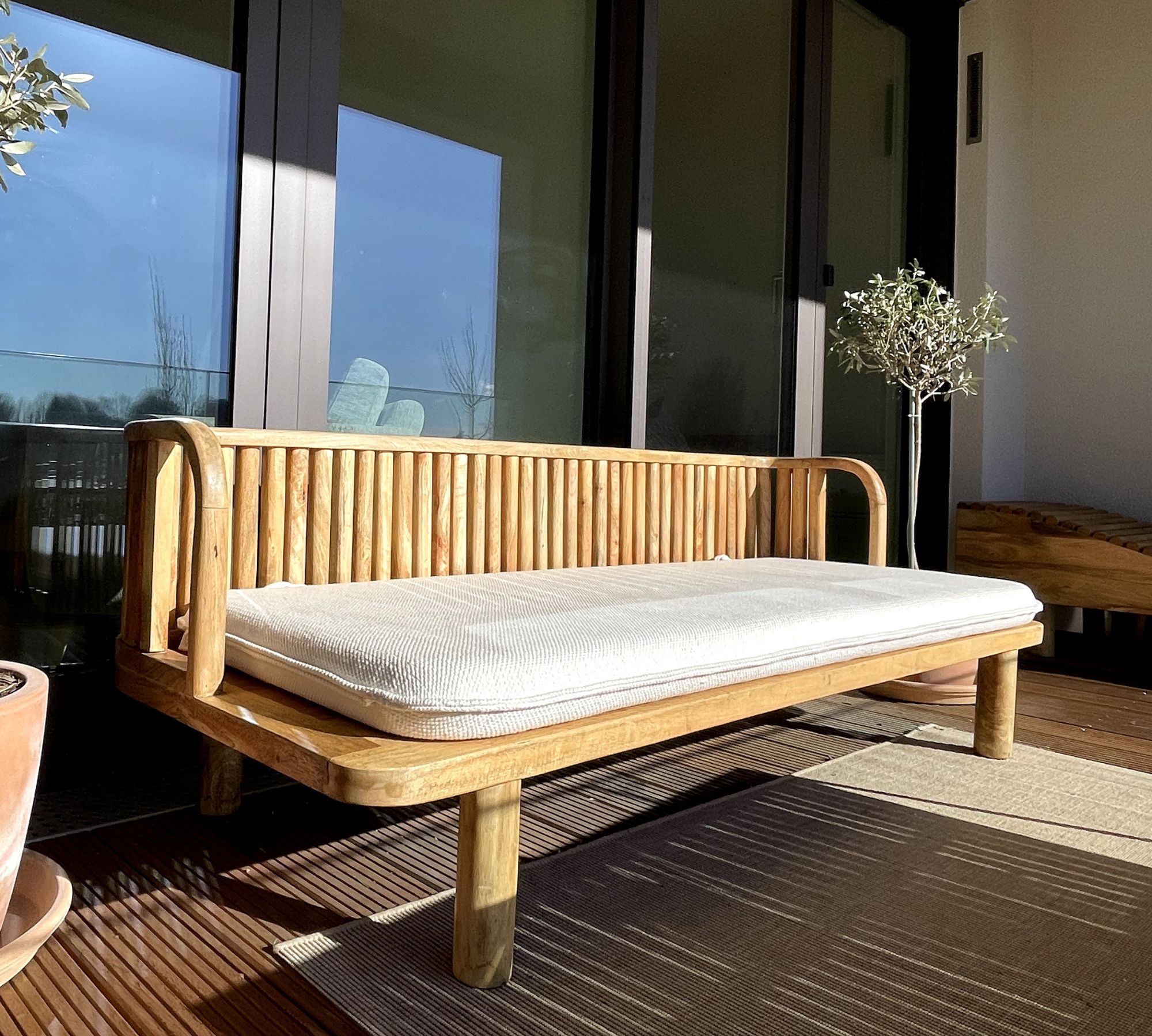 Morena Tagesbett Holz Braun