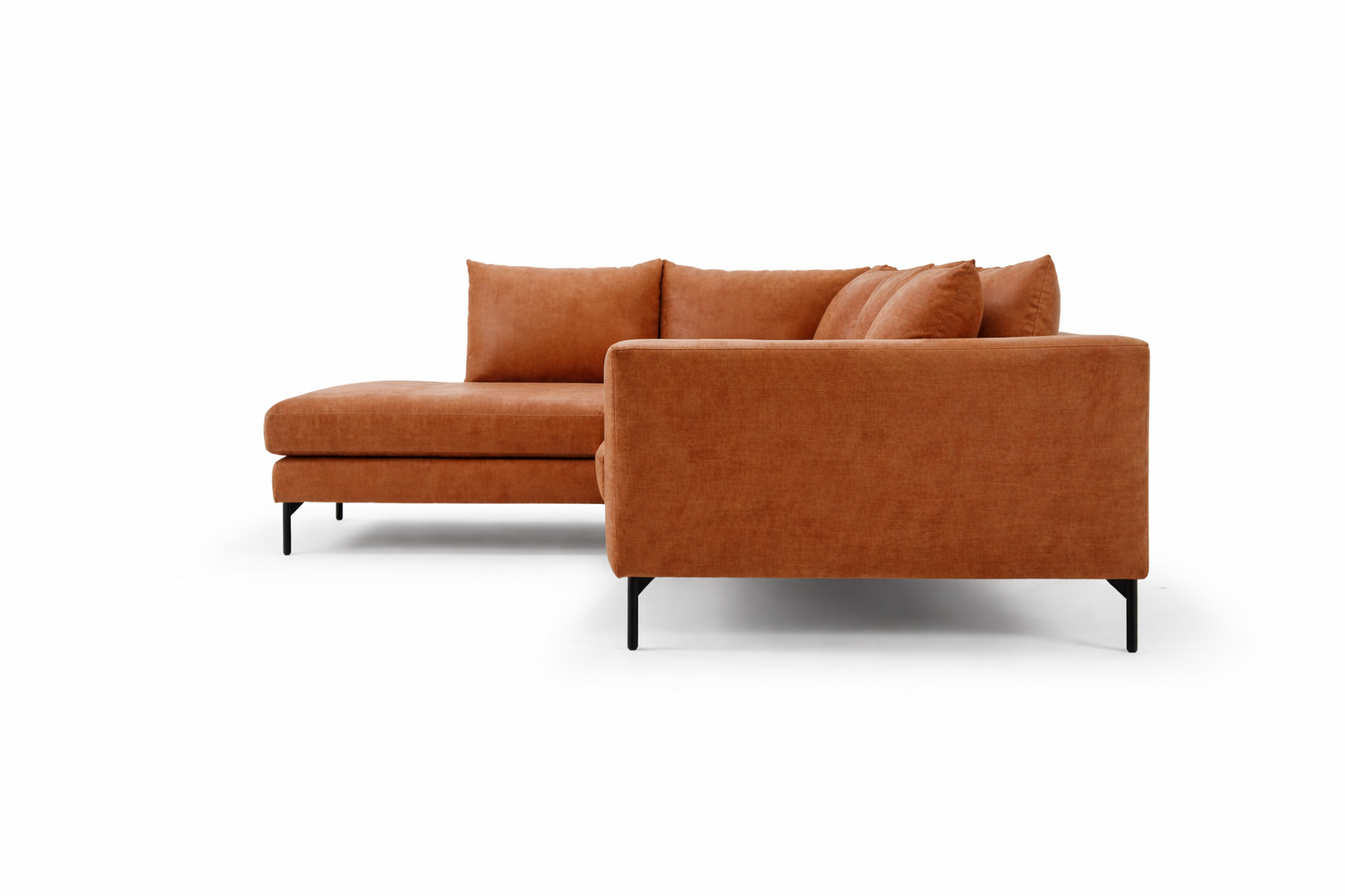 Noa Ecksofa links Soffy Cognac