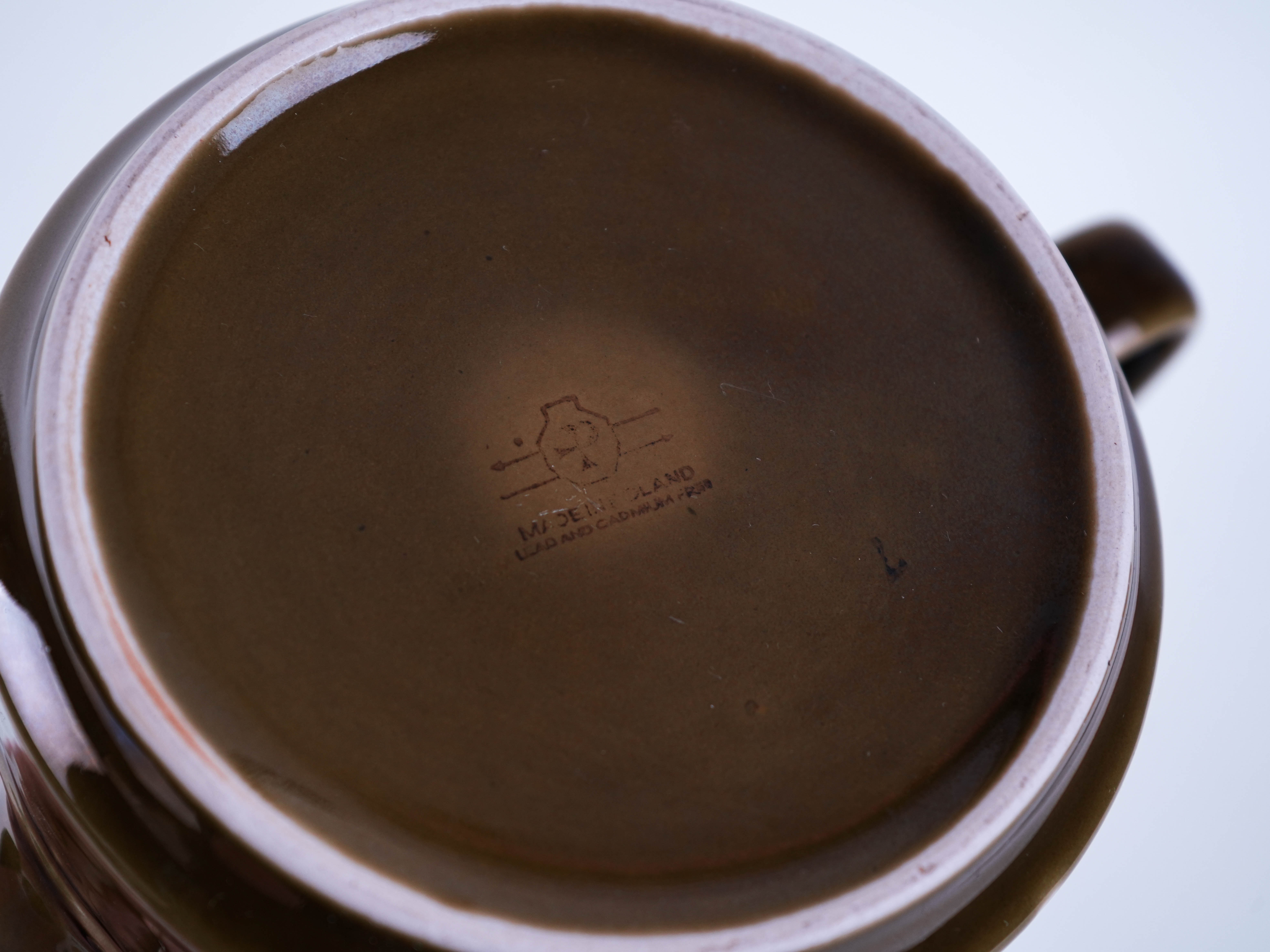 Ceramic teapot 1980s made in Poland