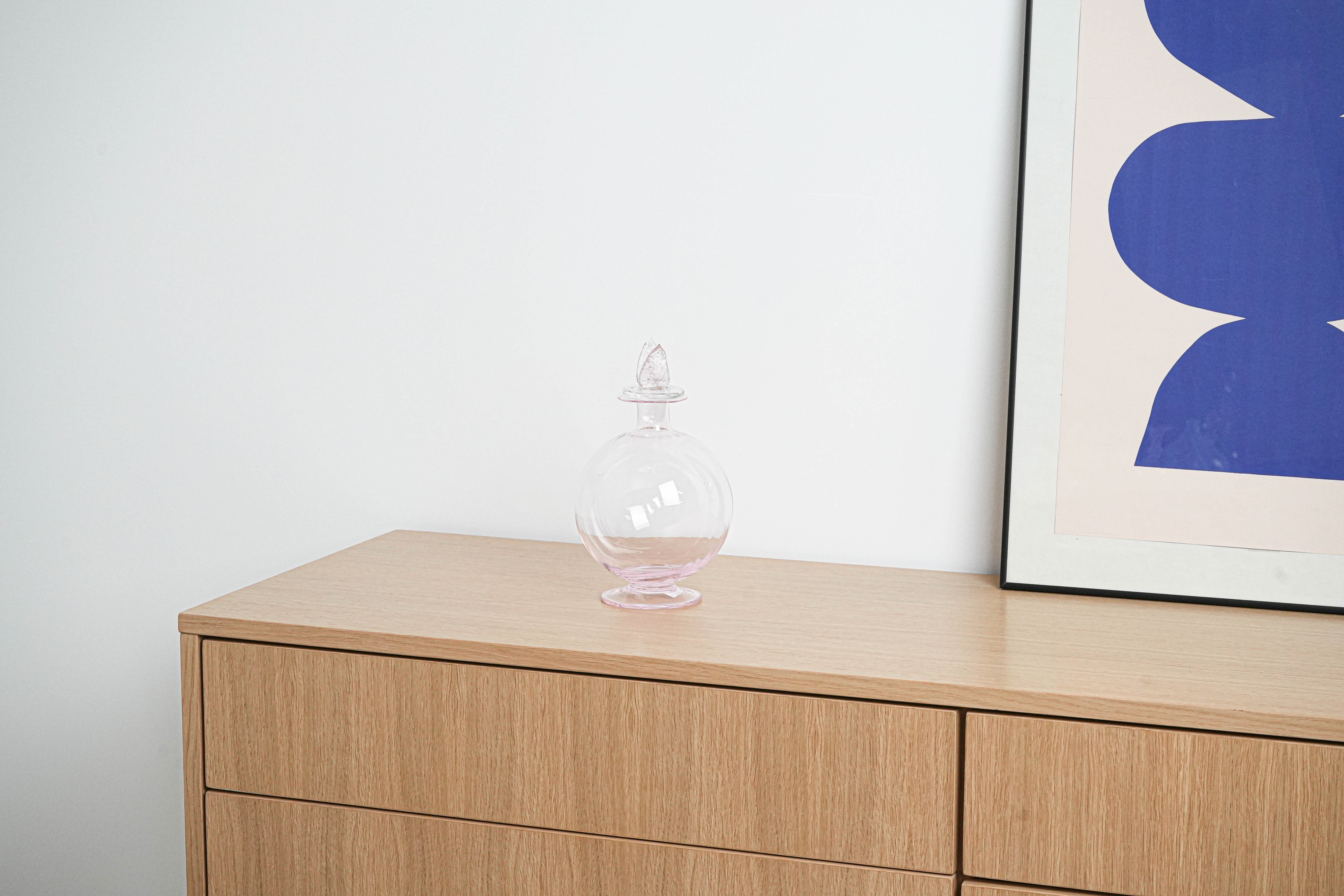 Glaskaraffe Transparent 1970er Jahre