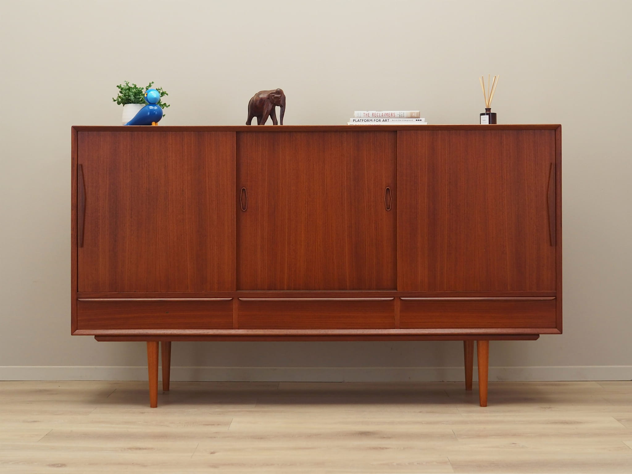 Vintage sideboard teak brown 1960s