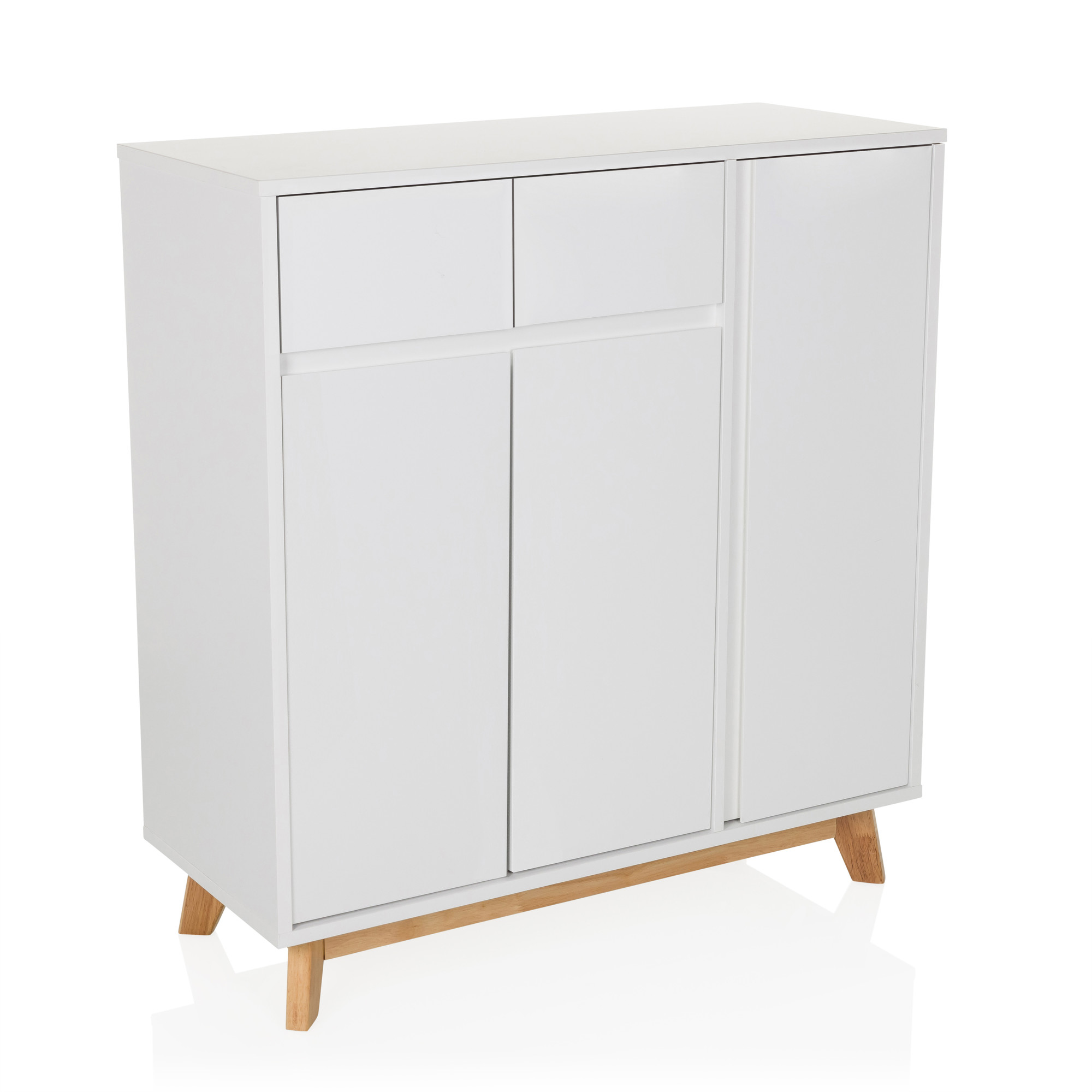 ESTHA Highboard Holz Weiß