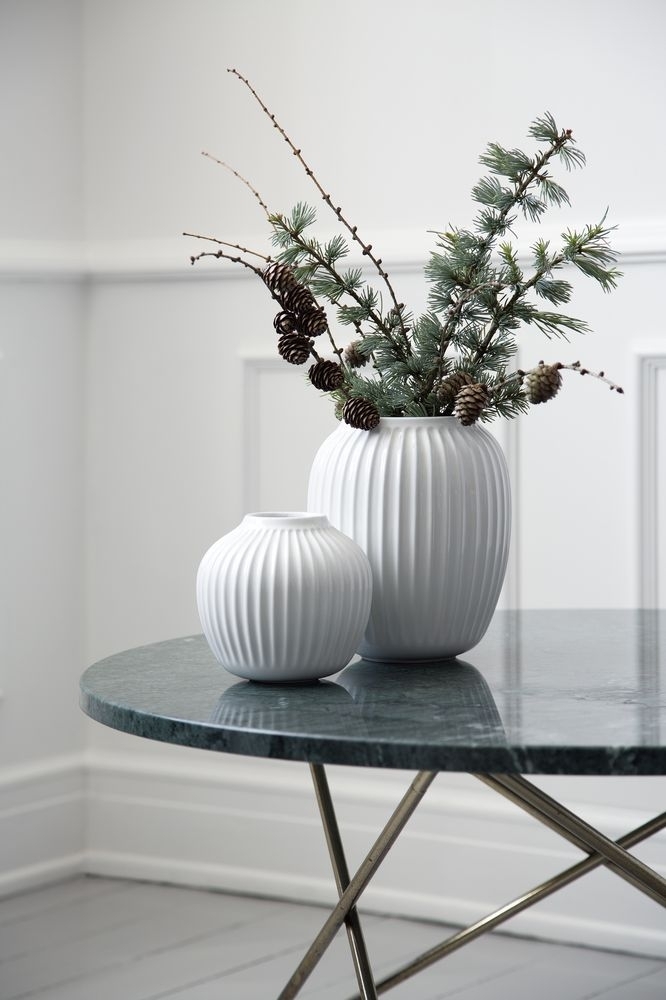 Hammershøi Vase Keramik Weiß