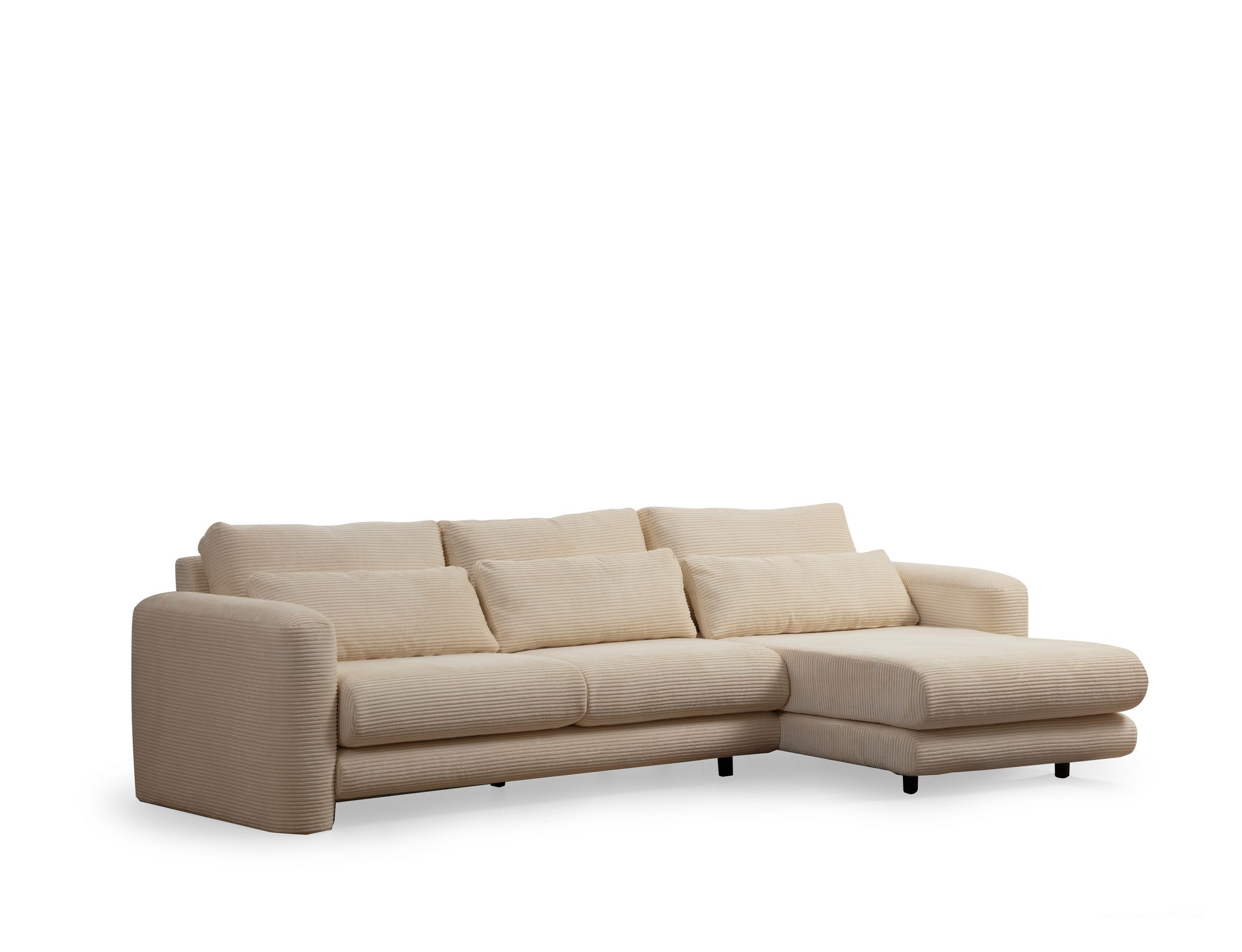 Sofa Récamiere Rechts Creme