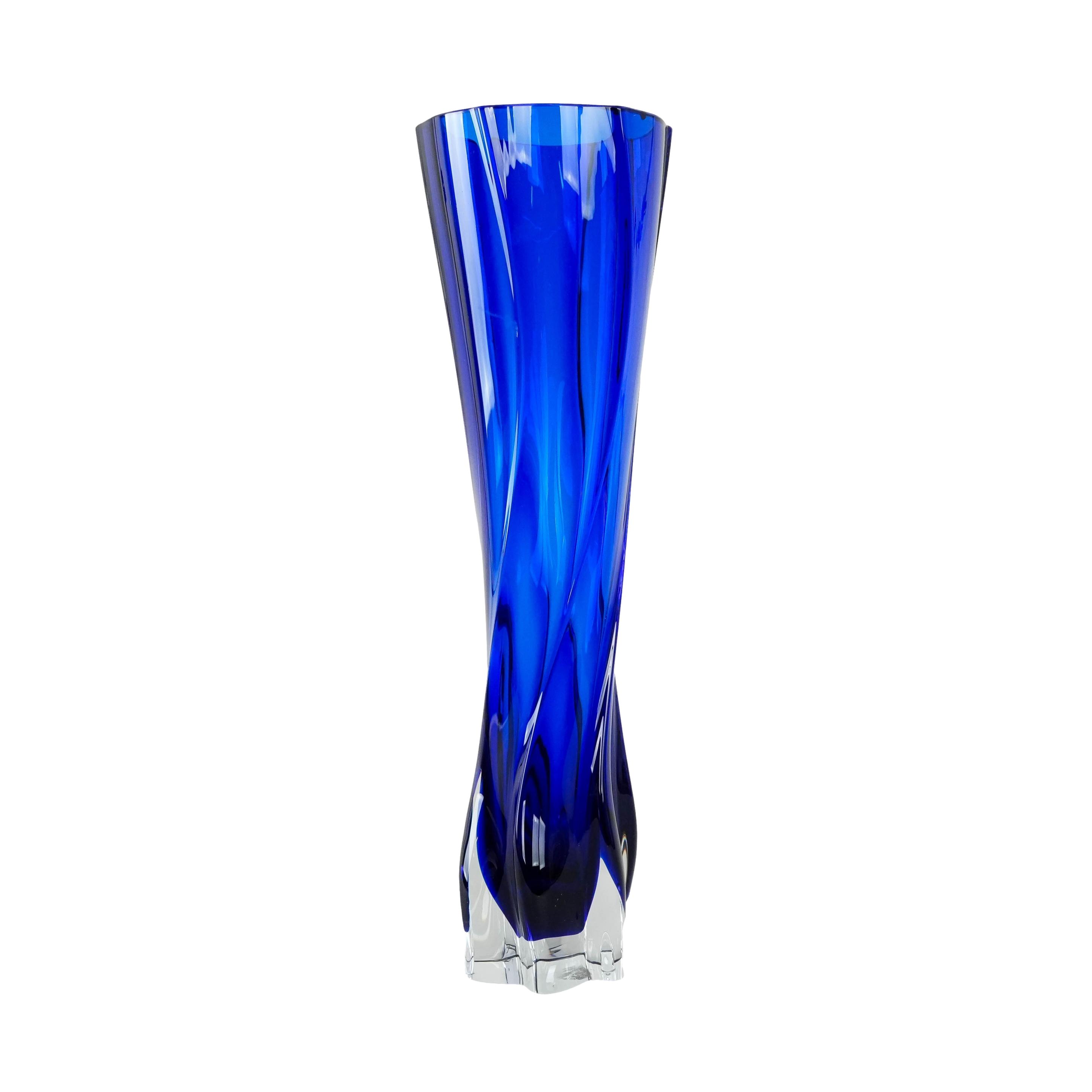 Cobalt vase blue 1970s