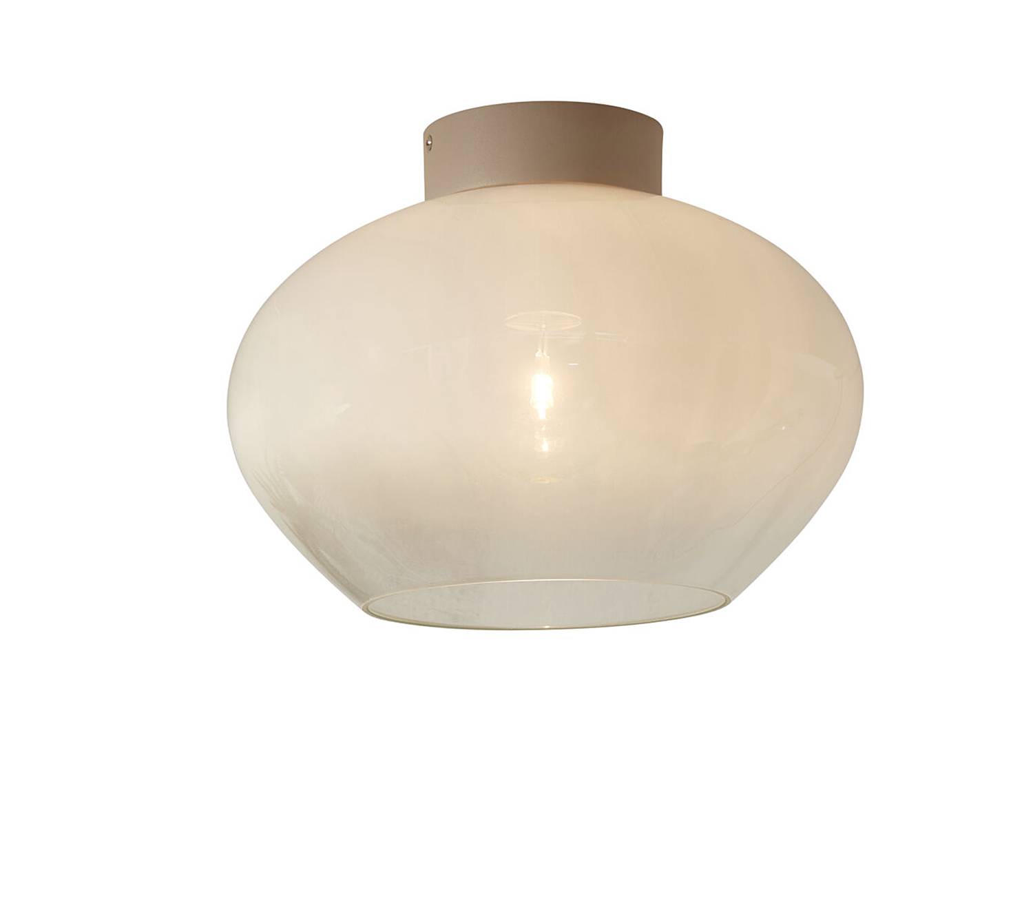 Ceiling Light Bologna 1-Light Frosted Glass White
