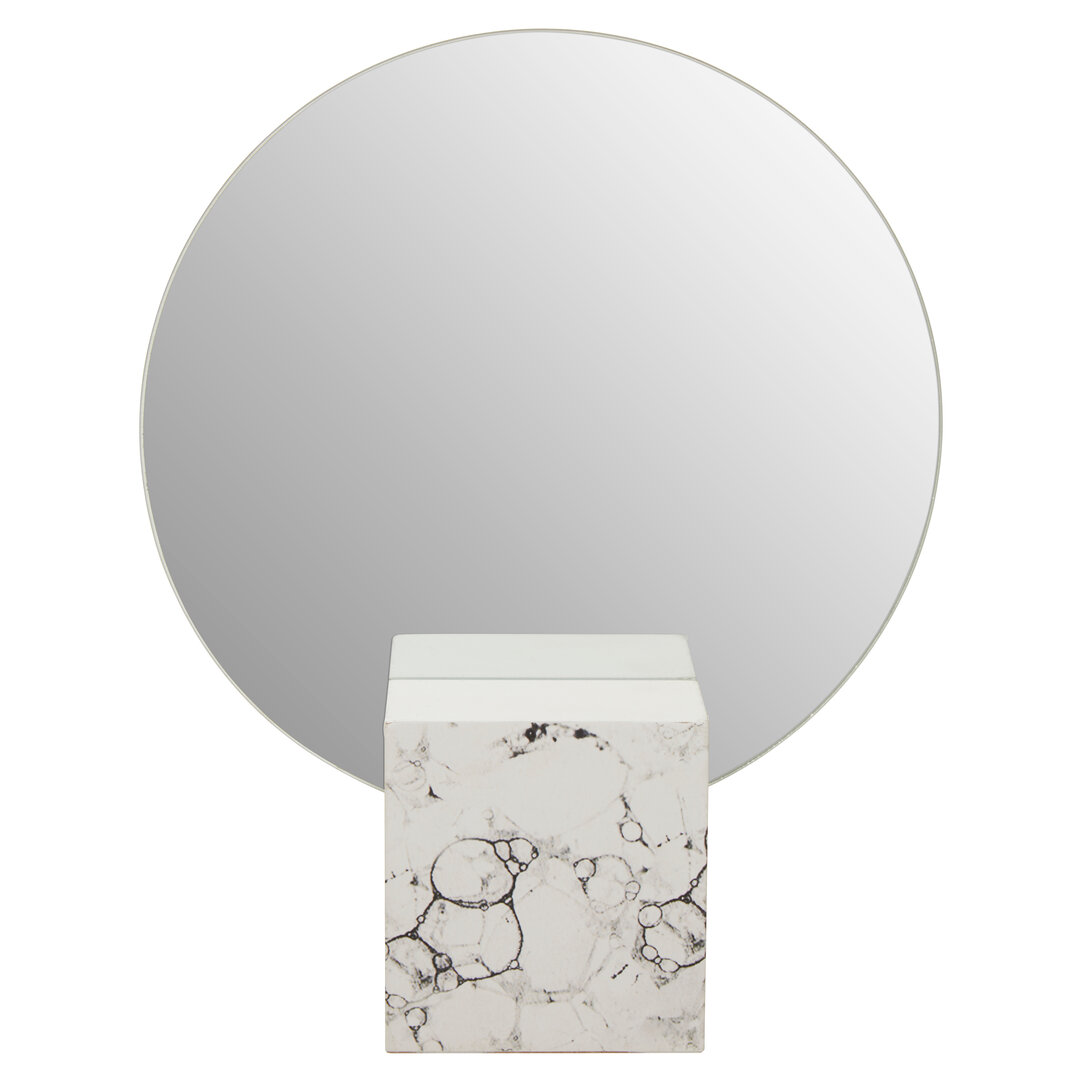 Mimo Round Mirror White